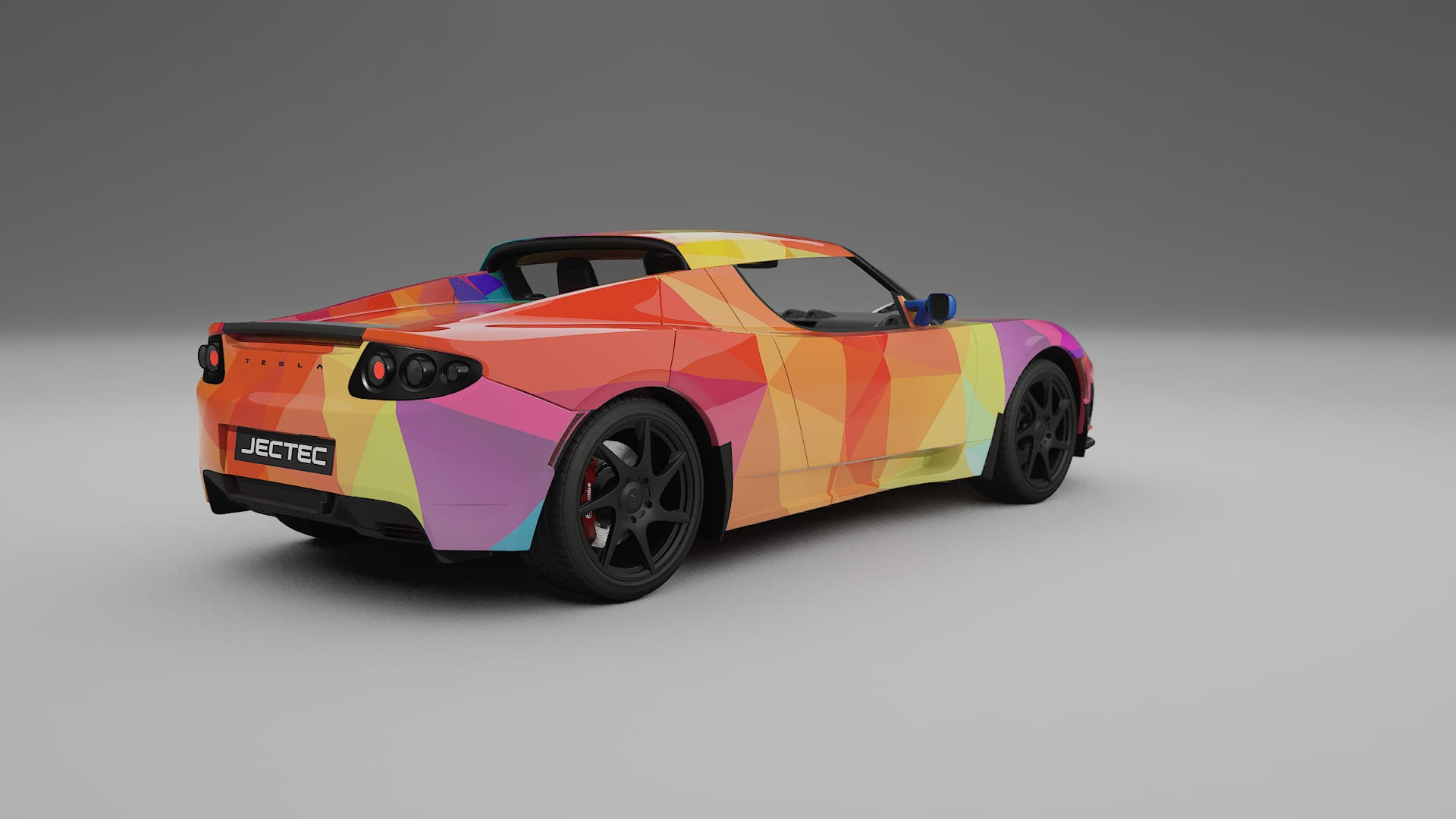 Tesla Roadster 2.5 VECTOR VIBE Designed Wrap PPF Kit – Printable Polyurethane Film