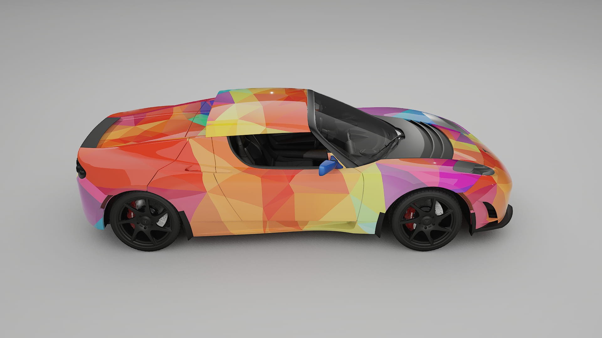 Tesla Roadster 2.5 VECTOR VIBE Designed Wrap PPF Kit – Printable Polyurethane Film
