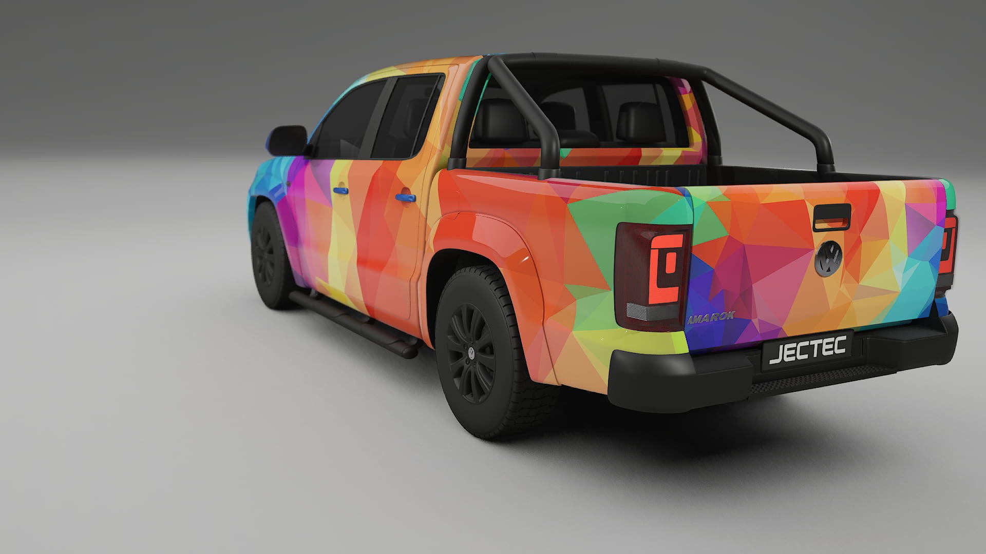 VW Amarok 2H VECTOR VIBE Designed Wrap PPF Kit – Printable Polyurethane Film
