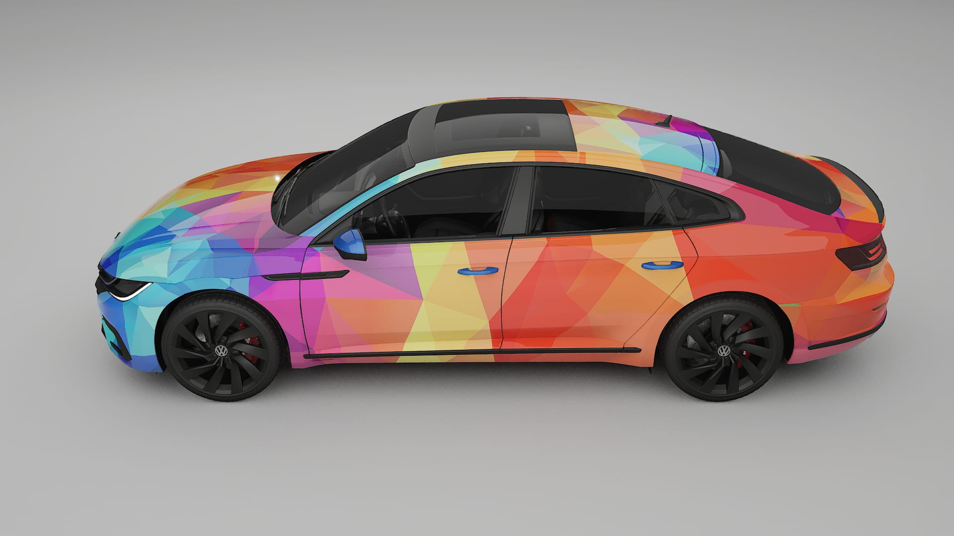 VW Arteon R 3H prefacelift pre-LCI VECTOR VIBE Designed Wrap PPF Kit – Printable Polyurethane Film