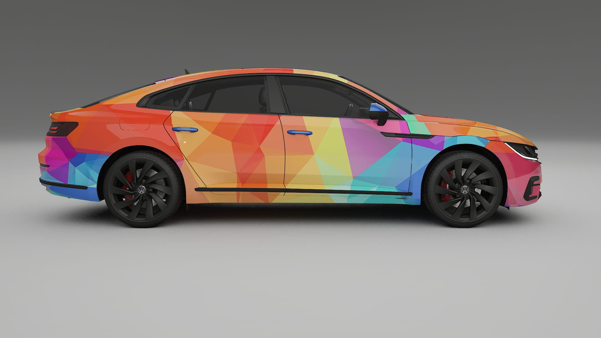 VW Arteon R 3H prefacelift pre-LCI VECTOR VIBE Designed Wrap PPF Kit – Printable Polyurethane Film