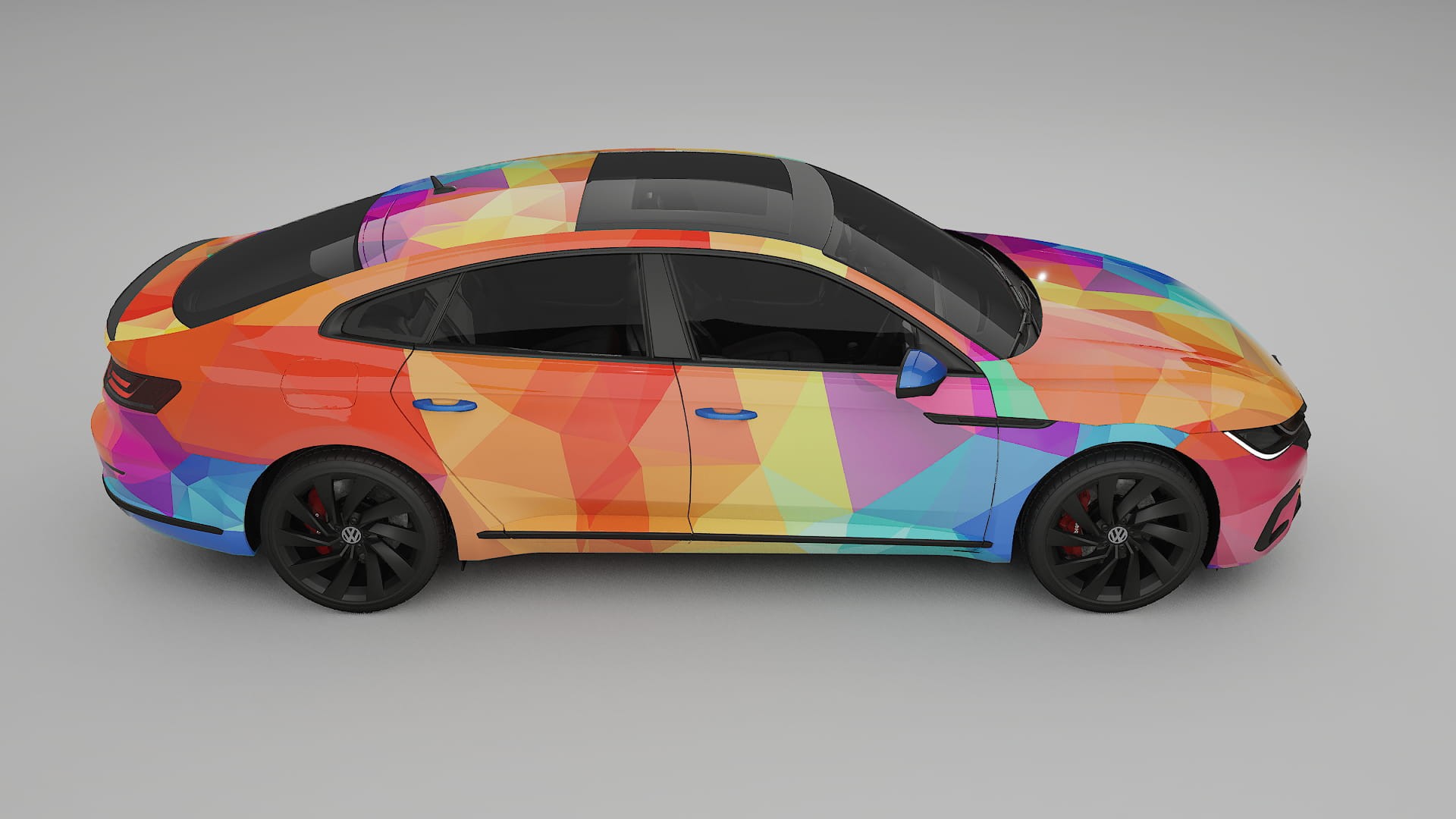 VW Arteon R 3H prefacelift pre-LCI VECTOR VIBE Designed Wrap PPF Kit – Printable Polyurethane Film