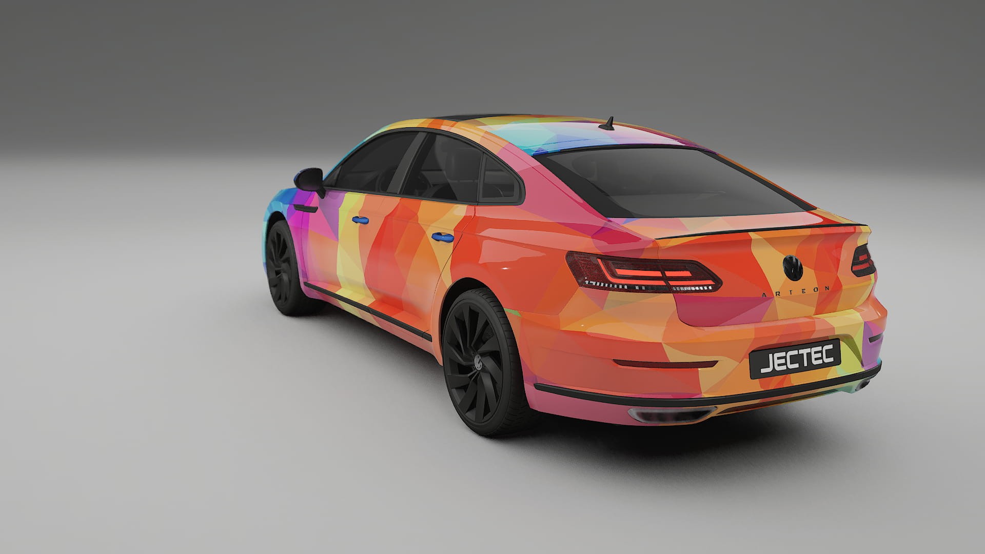 VW Arteon R 3H prefacelift pre-LCI VECTOR VIBE Designed Wrap PPF Kit – Printable Polyurethane Film