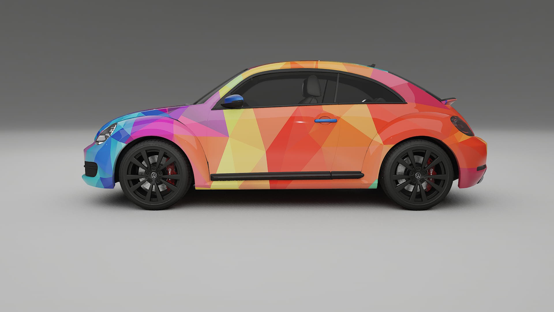 VW Beetle A5 prefacelift pre-LCI VECTOR VIBE Designed Wrap PPF Kit – Printable Polyurethane Film
