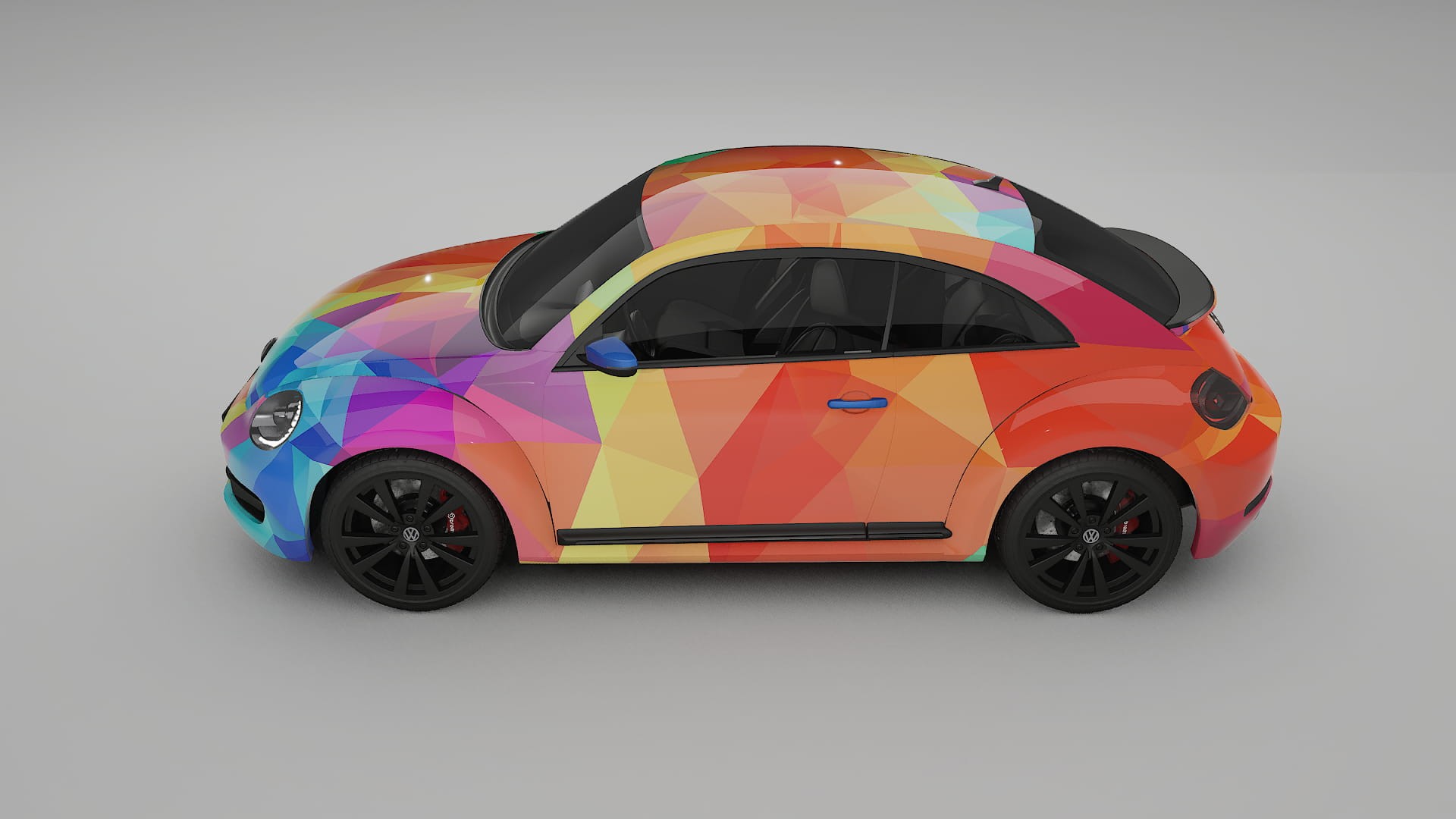 VW Beetle A5 prefacelift pre-LCI VECTOR VIBE Designed Wrap PPF Kit – Printable Polyurethane Film
