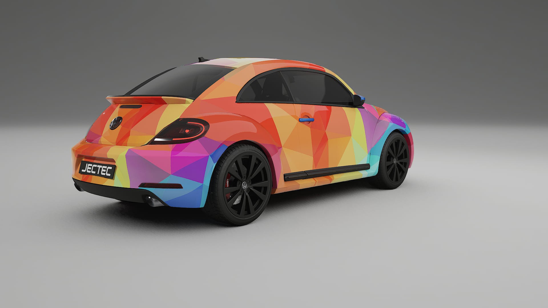 VW Beetle A5 prefacelift pre-LCI VECTOR VIBE Designed Wrap PPF Kit – Printable Polyurethane Film