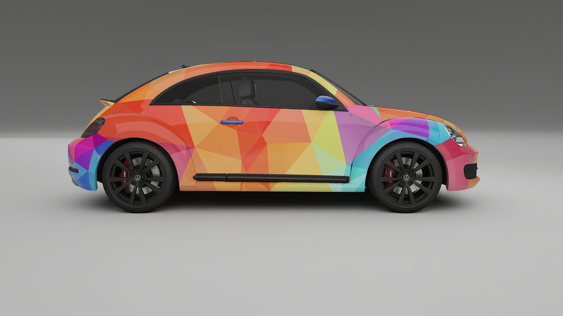 VW Beetle A5 prefacelift pre-LCI VECTOR VIBE Designed Wrap PPF Kit – Printable Polyurethane Film