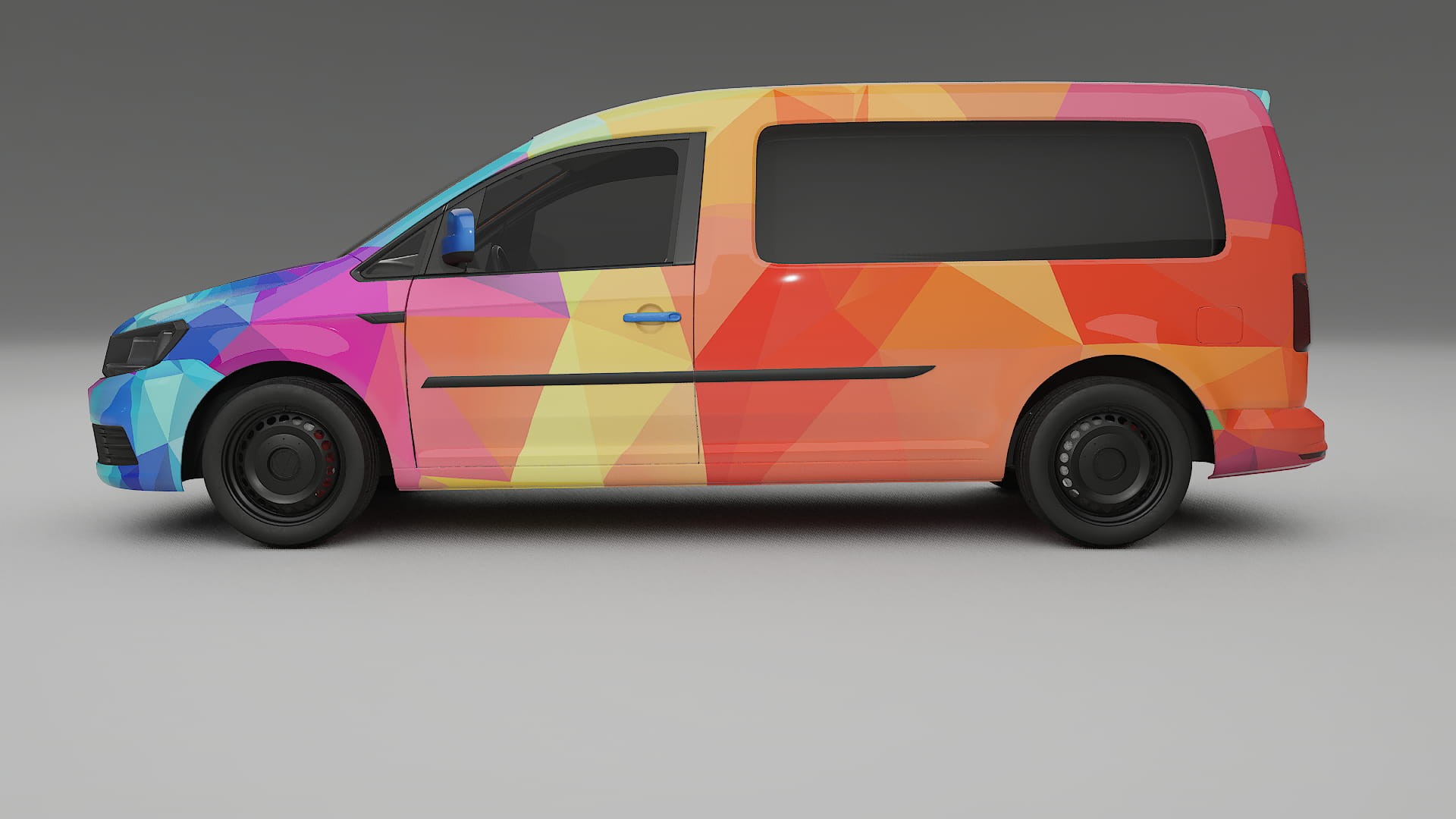 VW Caddy Maxi SB VECTOR VIBE Designed Wrap PPF Kit – Printable Polyurethane Film