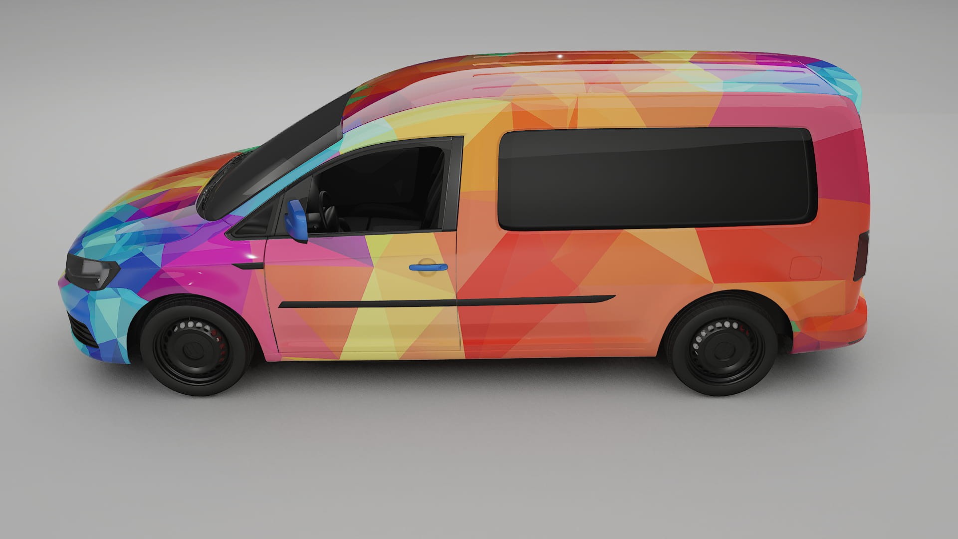 VW Caddy Maxi SB VECTOR VIBE Designed Wrap PPF Kit – Printable Polyurethane Film
