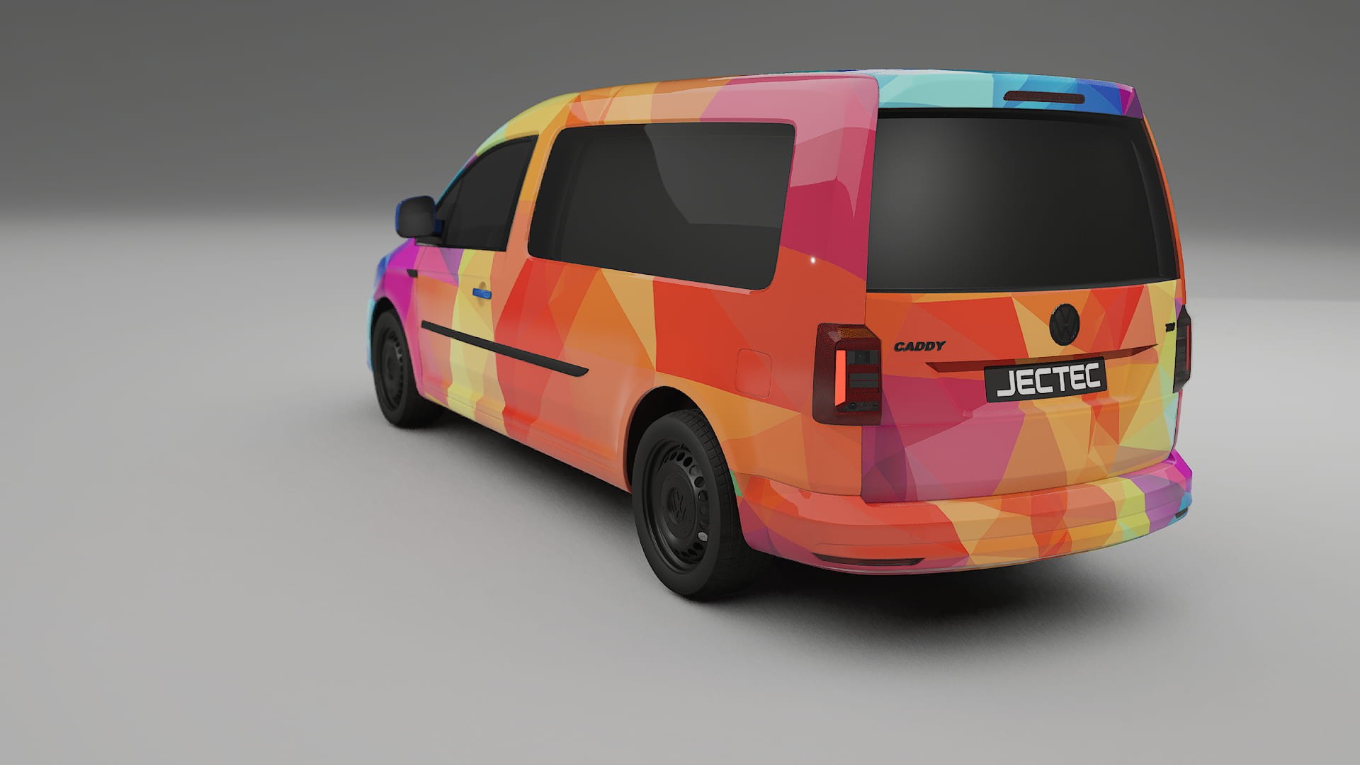 VW Caddy Maxi SB VECTOR VIBE Designed Wrap PPF Kit – Printable Polyurethane Film