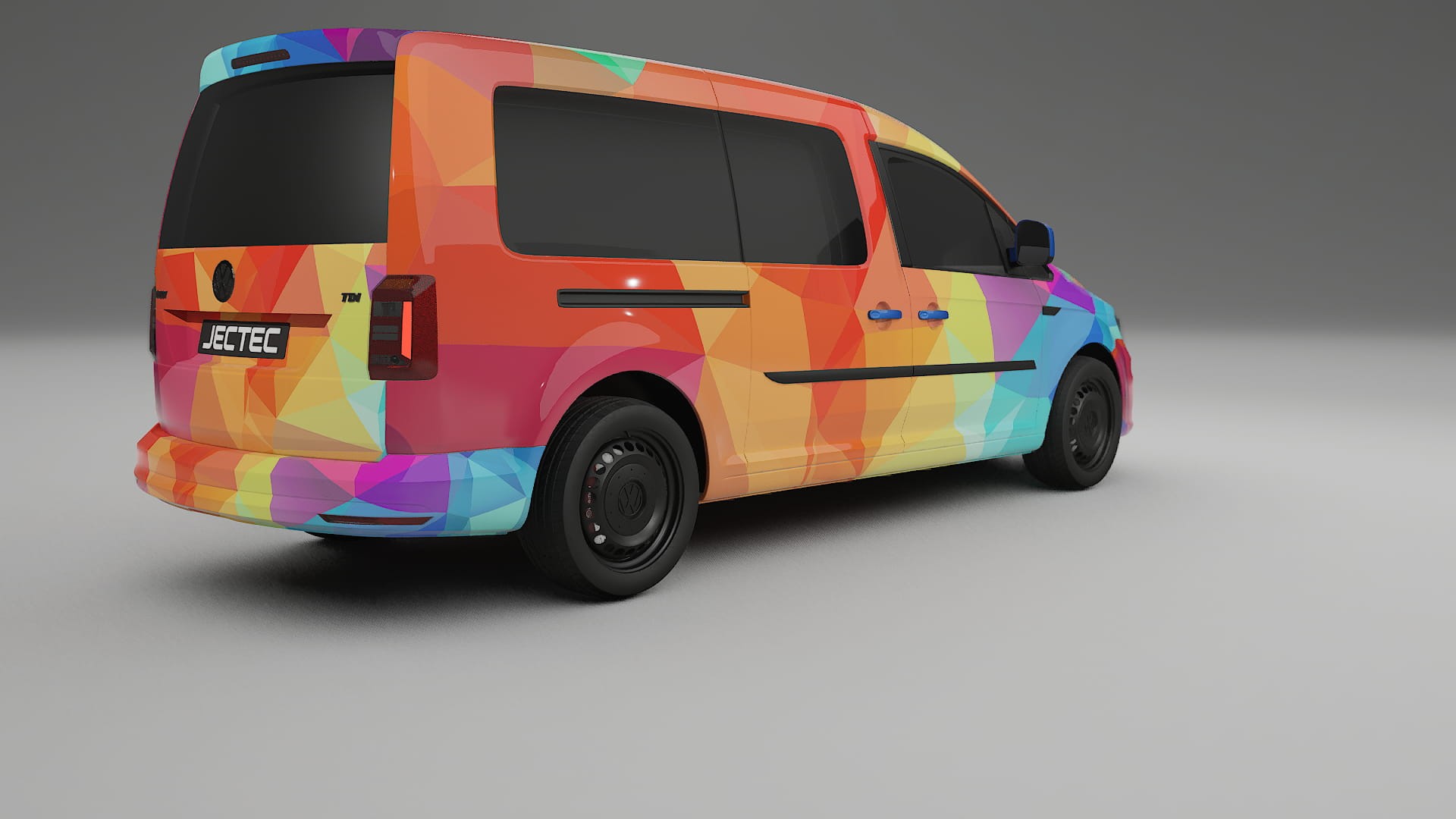 VW Caddy Maxi SB VECTOR VIBE Designed Wrap PPF Kit – Printable Polyurethane Film