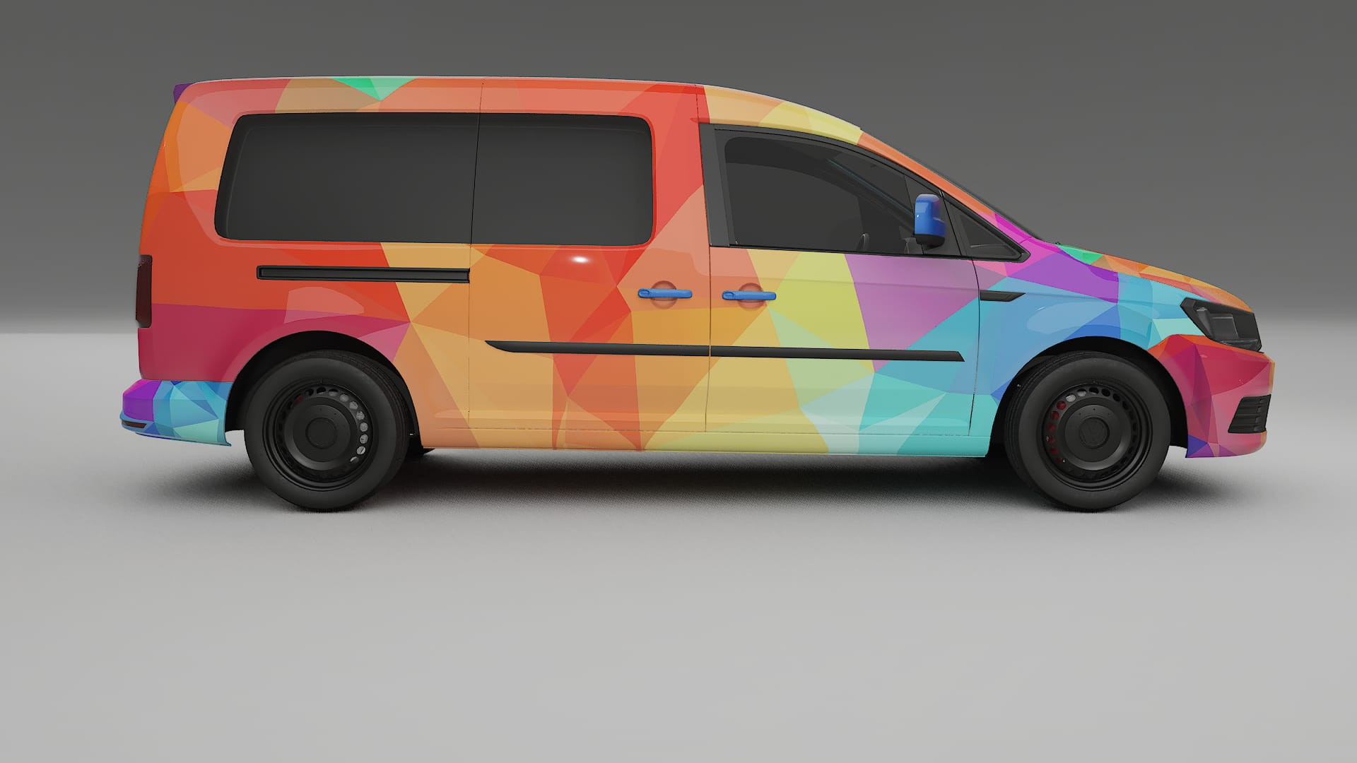 VW Caddy Maxi SB VECTOR VIBE Designed Wrap PPF Kit – Printable Polyurethane Film