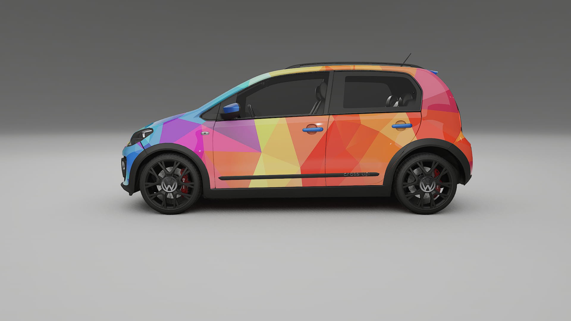 VW Cross Up VECTOR VIBE Designed Wrap PPF Kit – Printable Polyurethane Film