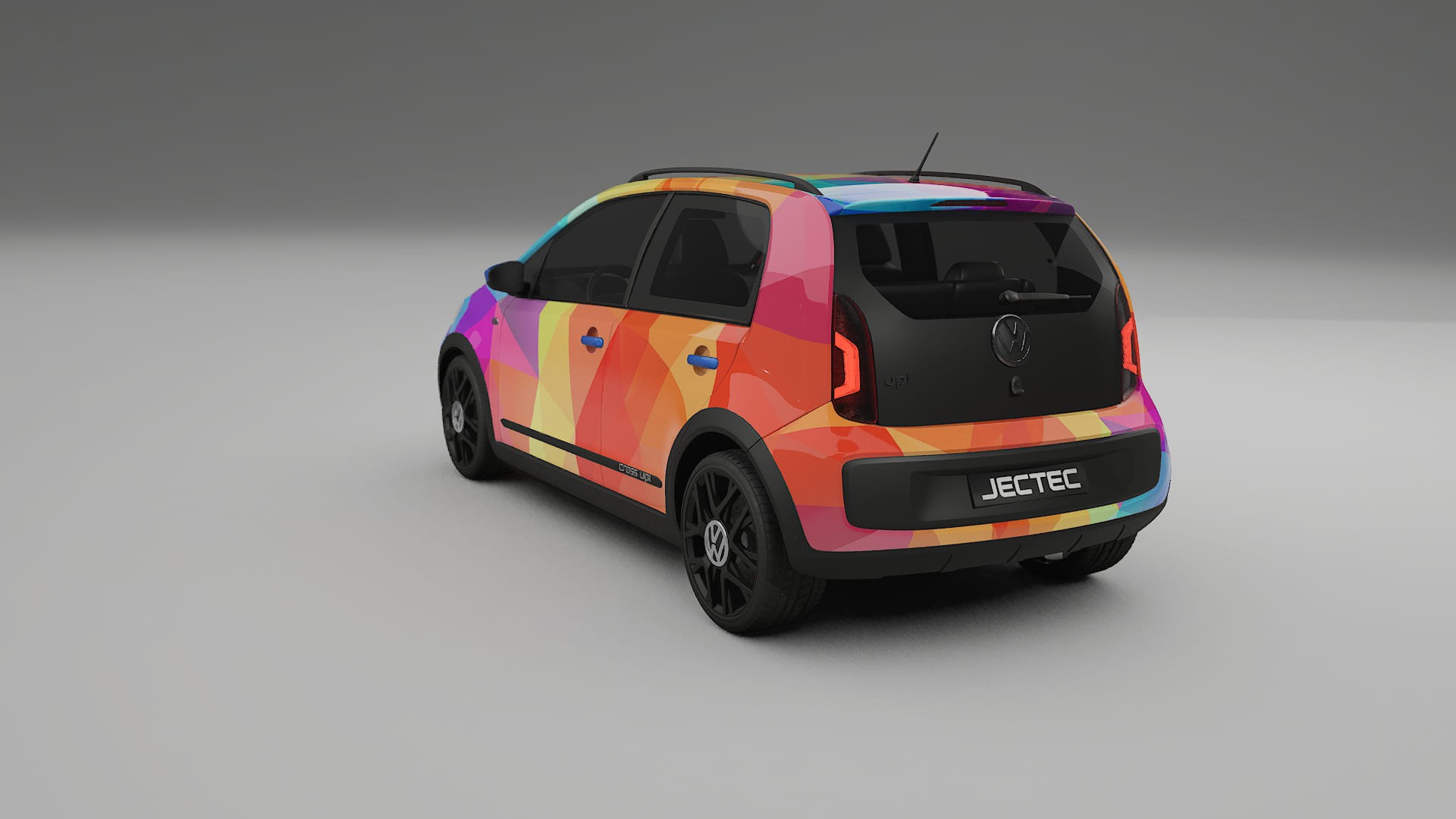 VW Cross Up VECTOR VIBE Designed Wrap PPF Kit – Printable Polyurethane Film