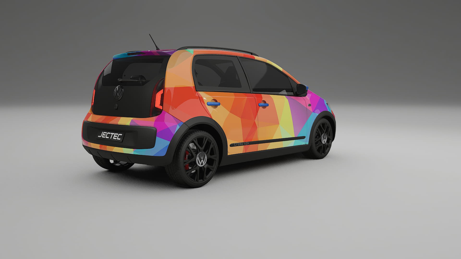 VW Cross Up VECTOR VIBE Designed Wrap PPF Kit – Printable Polyurethane Film