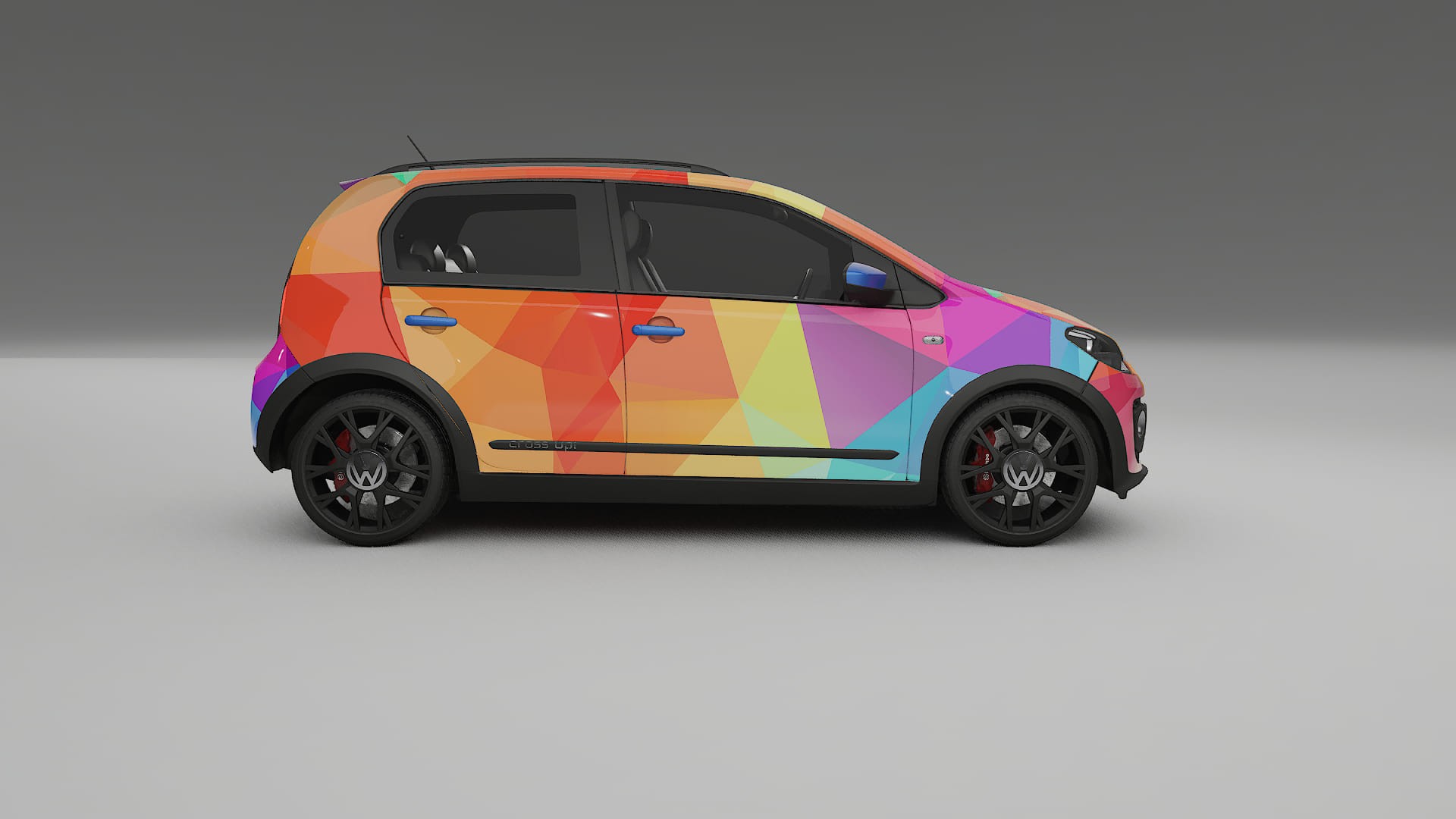 VW Cross Up VECTOR VIBE Designed Wrap PPF Kit – Printable Polyurethane Film