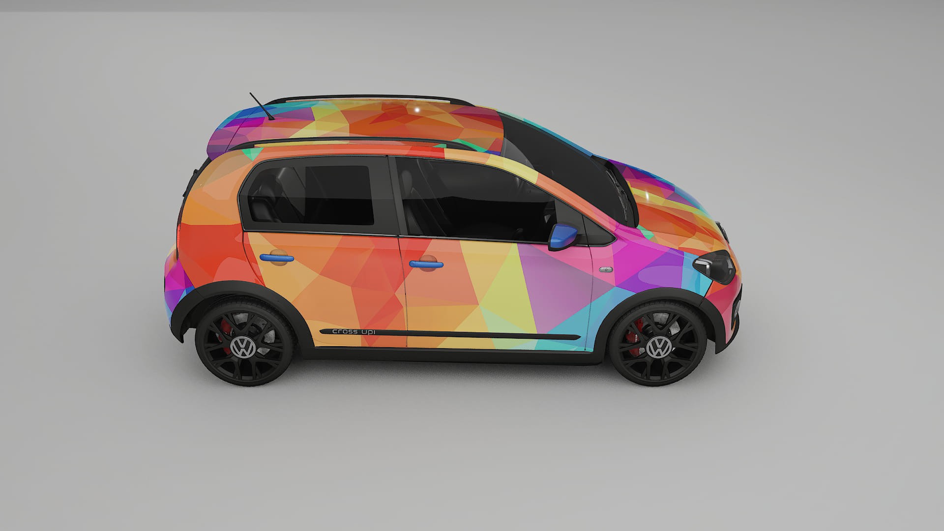 VW Cross Up VECTOR VIBE Designed Wrap PPF Kit – Printable Polyurethane Film