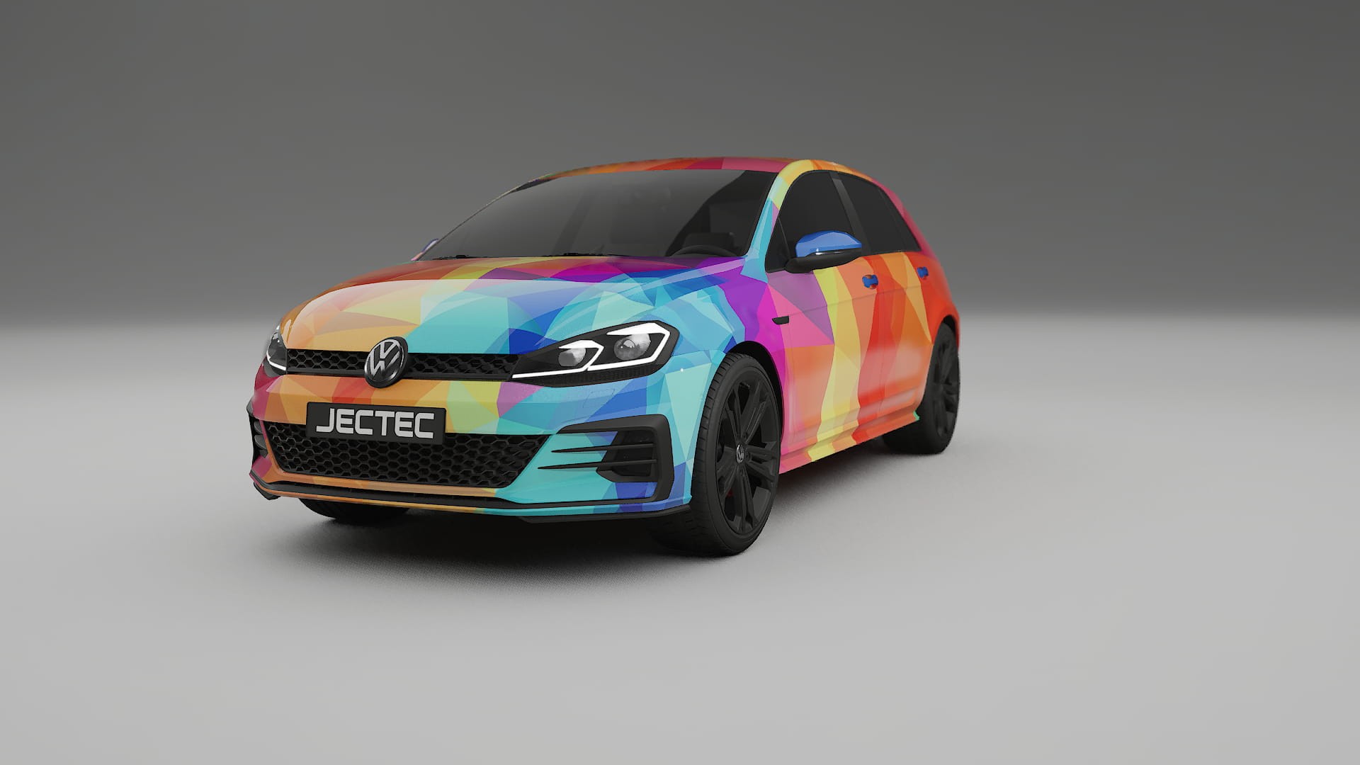 VW Golf Mk7 VECTOR VIBE Designed Wrap PPF Kit – Printable Polyurethane Film