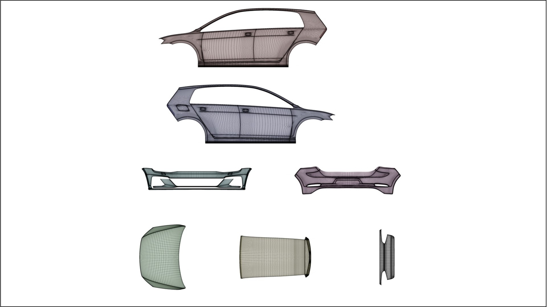 VW Golf Mk7 VECTOR VIBE Designed Wrap PPF Kit – Printable Polyurethane Film 2