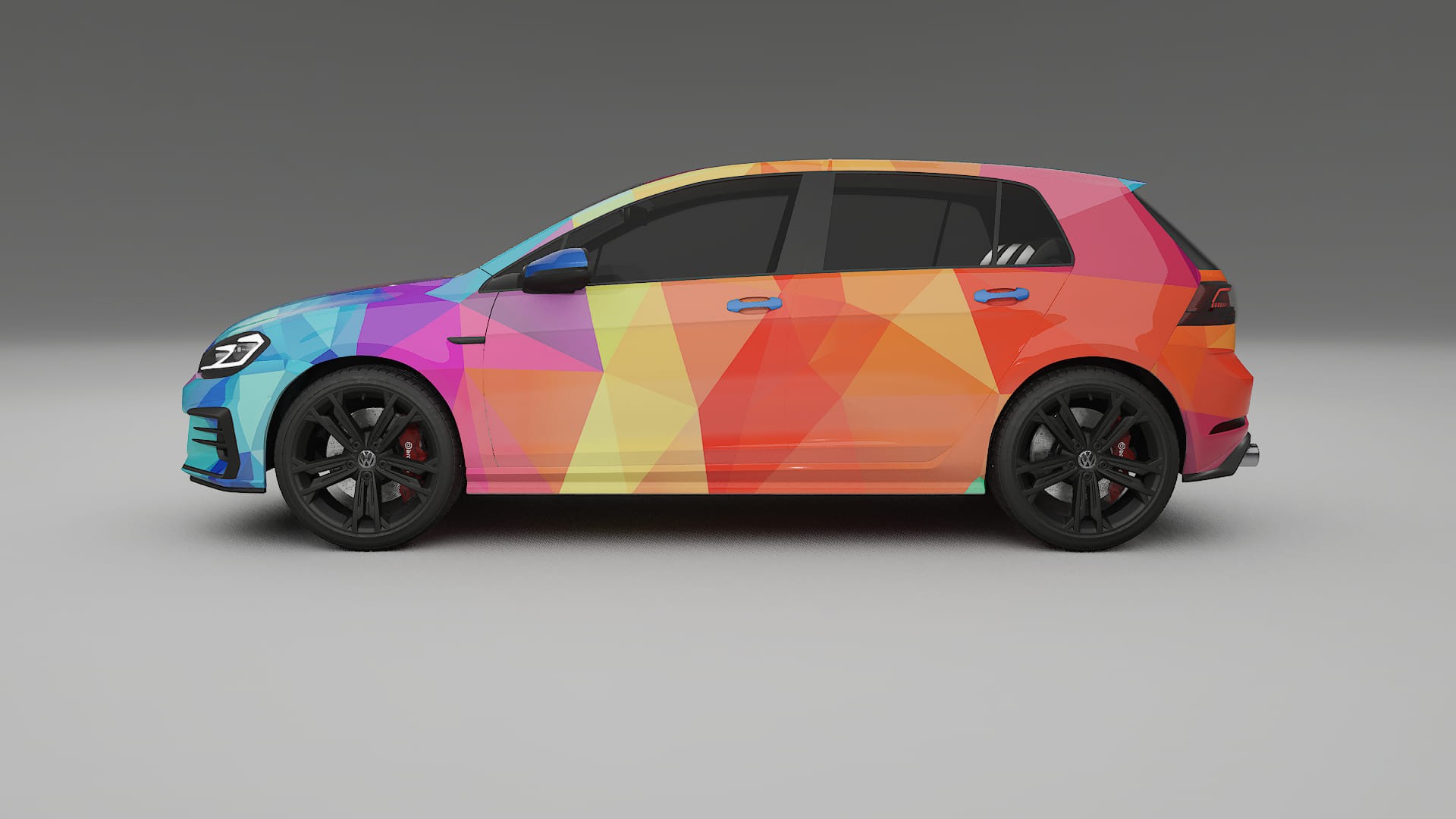 VW Golf Mk7 VECTOR VIBE Designed Wrap PPF Kit – Printable Polyurethane Film