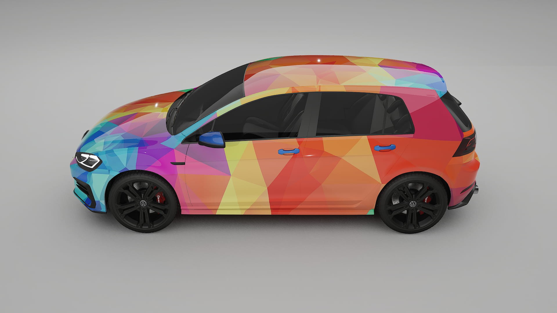 VW Golf Mk7 VECTOR VIBE Designed Wrap PPF Kit – Printable Polyurethane Film