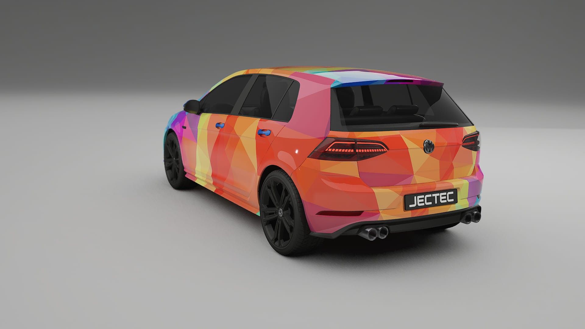 VW Golf Mk7 VECTOR VIBE Designed Wrap PPF Kit – Printable Polyurethane Film
