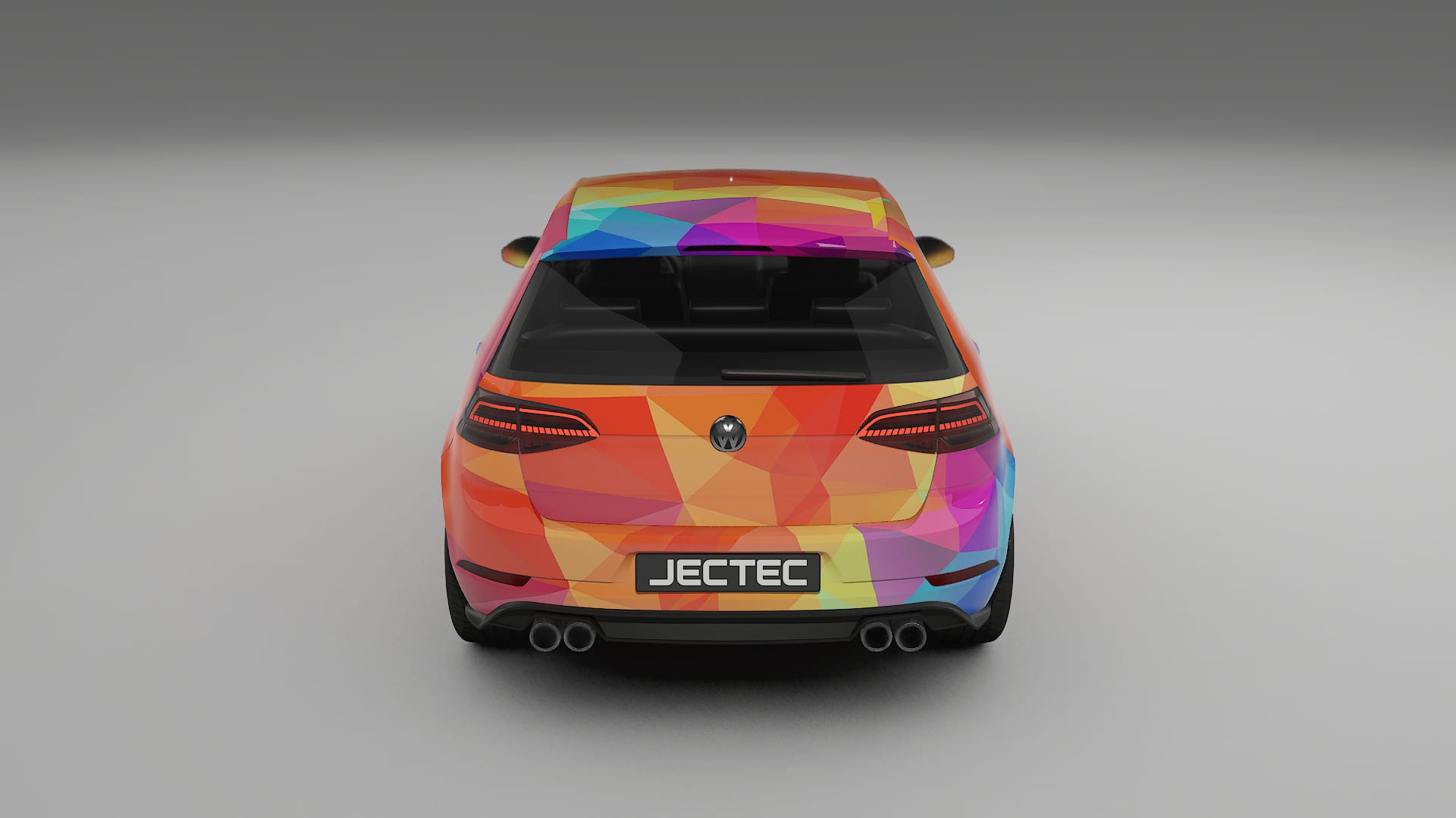 VW Golf Mk7 VECTOR VIBE Designed Wrap PPF Kit – Printable Polyurethane Film