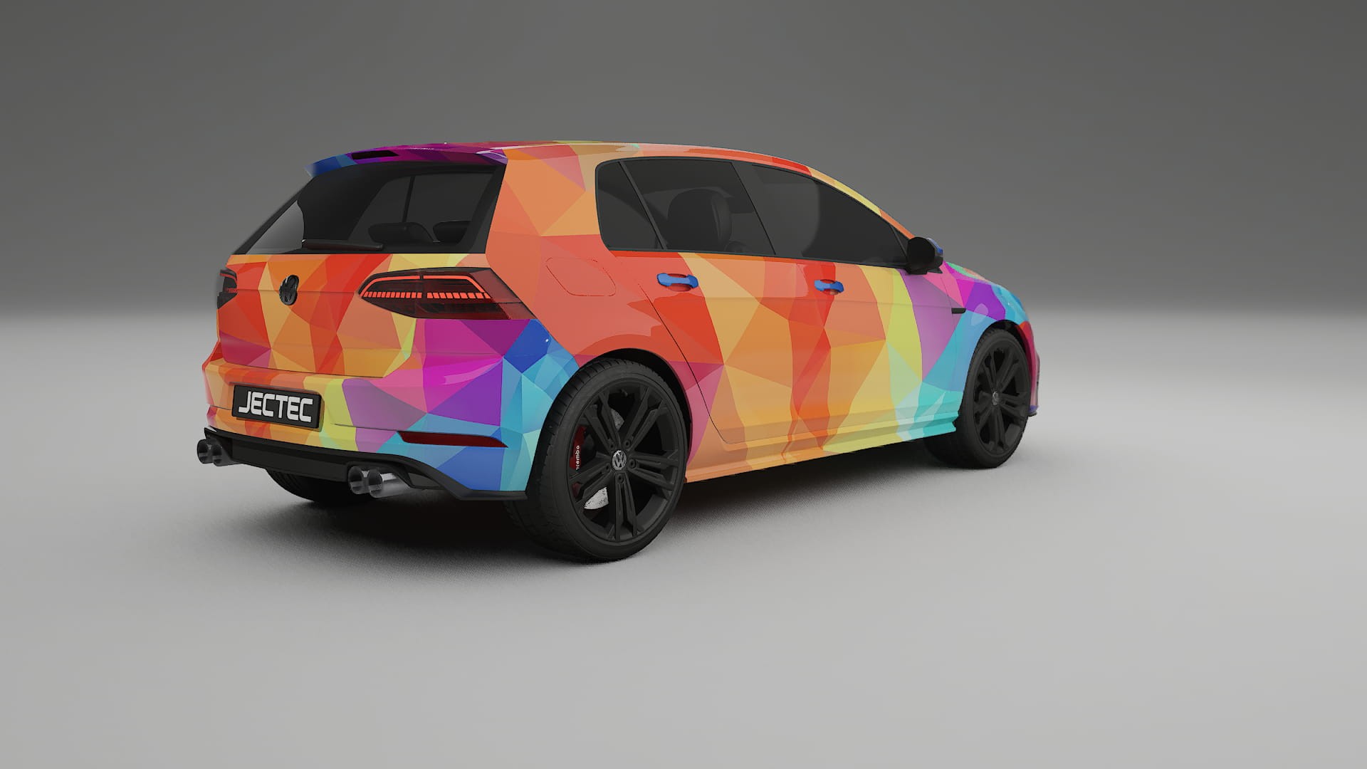 VW Golf Mk7 VECTOR VIBE Designed Wrap PPF Kit – Printable Polyurethane Film