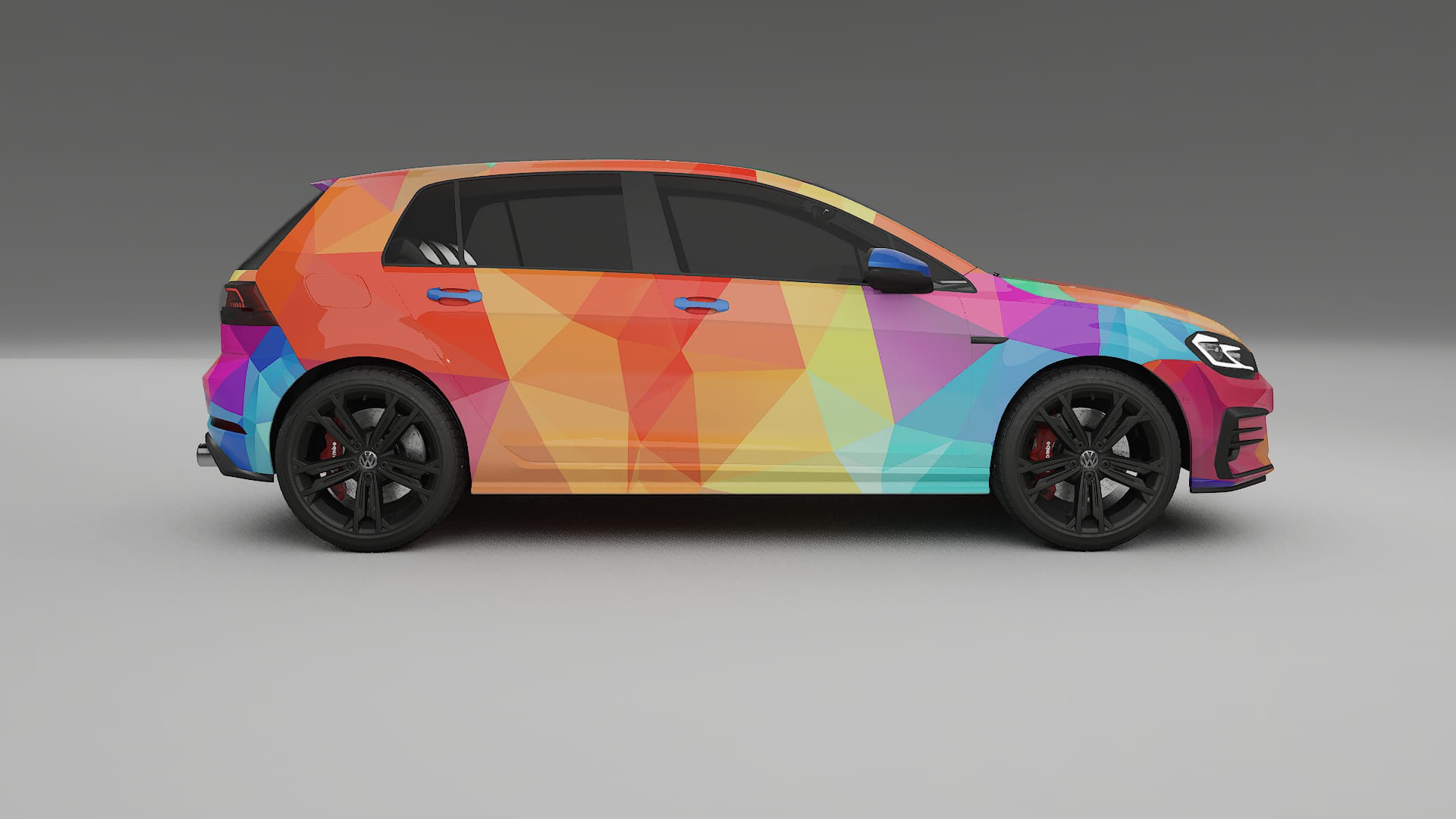 VW Golf Mk7 VECTOR VIBE Designed Wrap PPF Kit – Printable Polyurethane Film