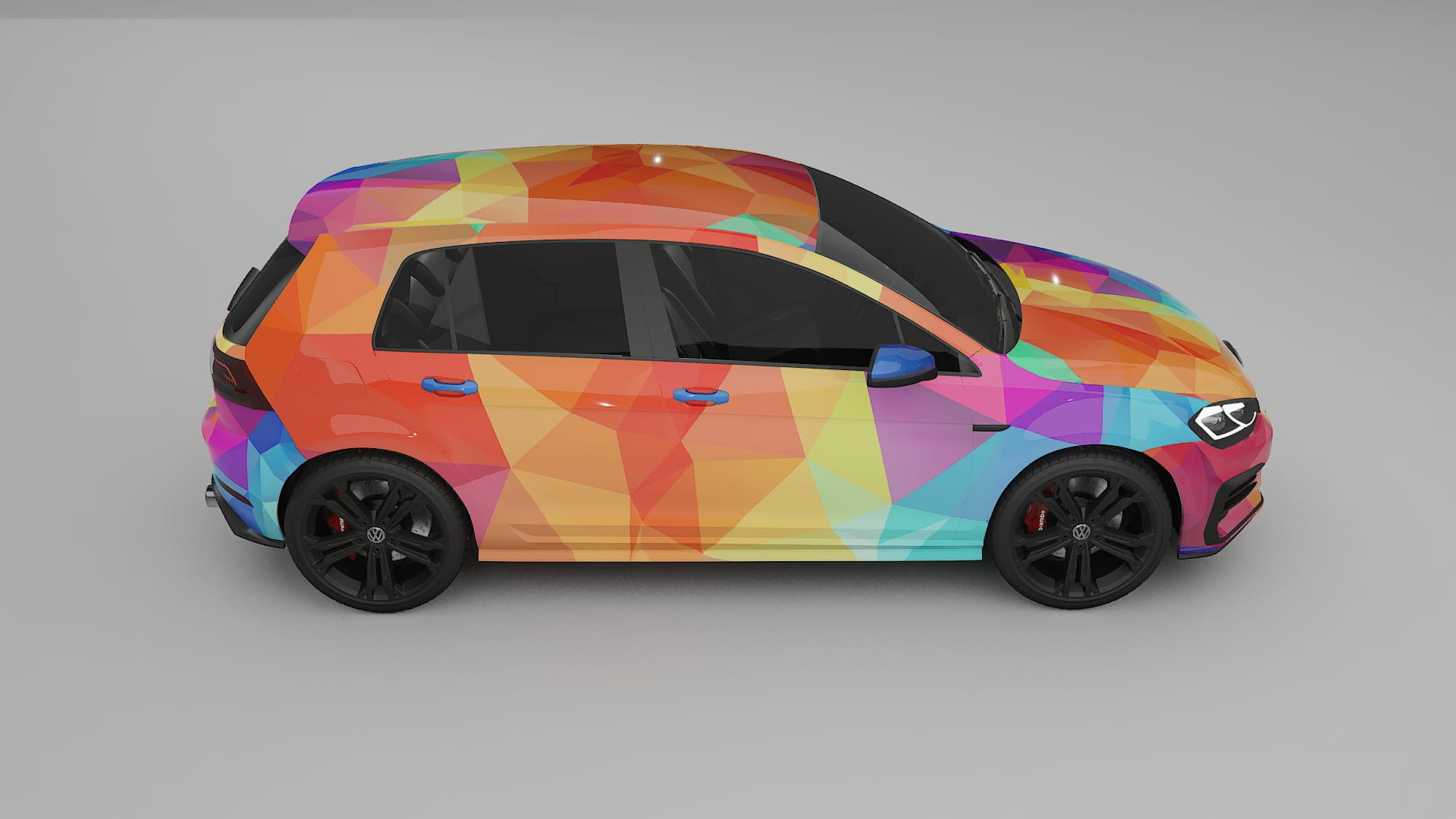 VW Golf Mk7 VECTOR VIBE Designed Wrap PPF Kit – Printable Polyurethane Film