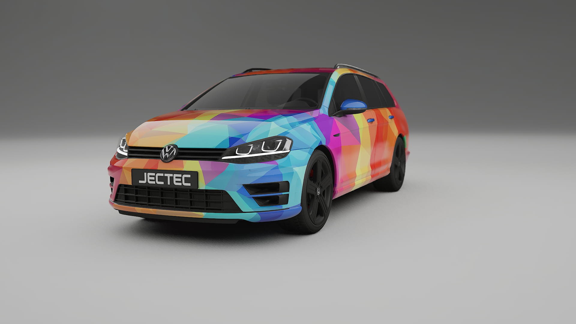 VW Golf Variant Mk7 VECTOR VIBE Designed Wrap PPF Kit – Printable Polyurethane Film