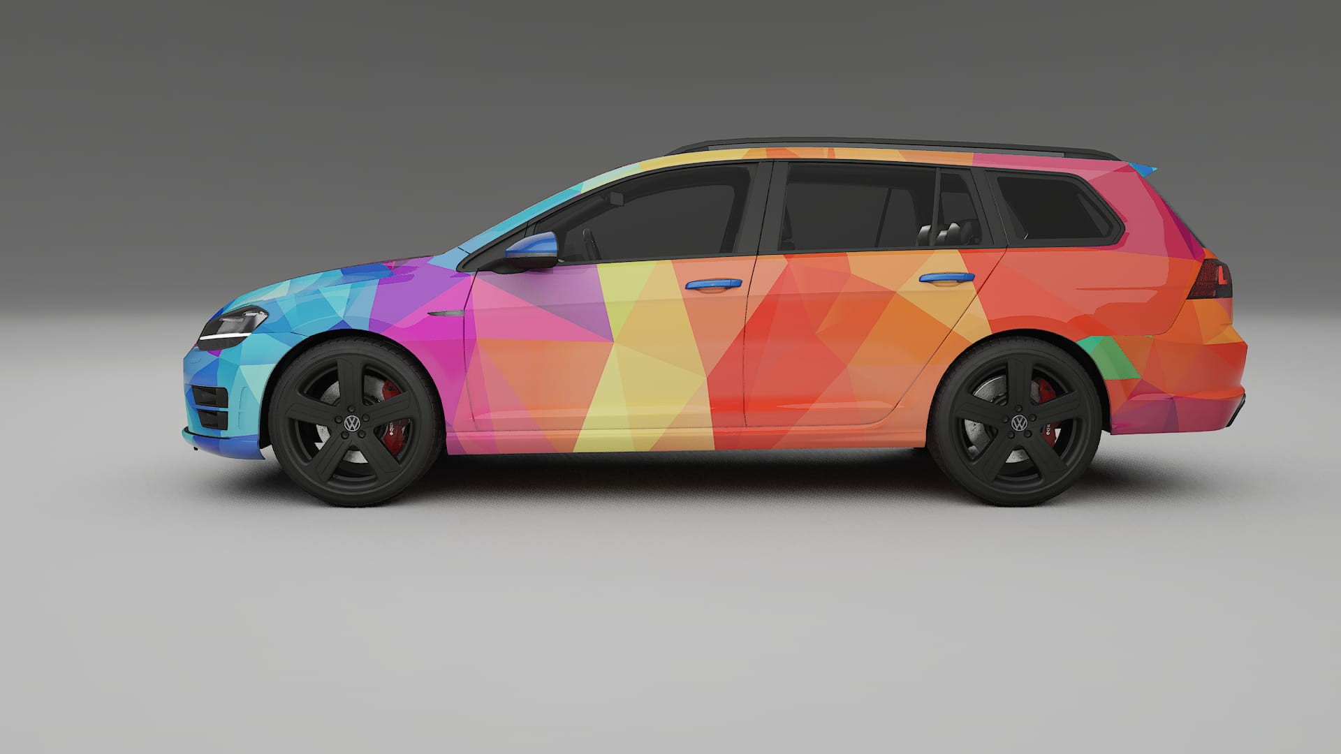 VW Golf Variant Mk7 VECTOR VIBE Designed Wrap PPF Kit – Printable Polyurethane Film