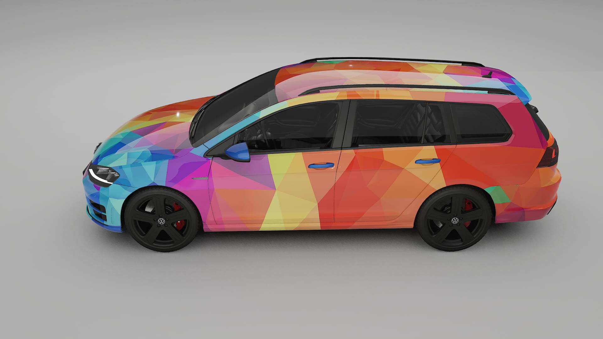 VW Golf Variant Mk7 VECTOR VIBE Designed Wrap PPF Kit – Printable Polyurethane Film