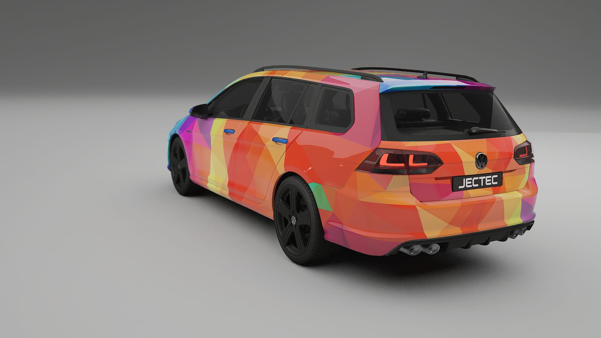 VW Golf Variant Mk7 VECTOR VIBE Designed Wrap PPF Kit – Printable Polyurethane Film
