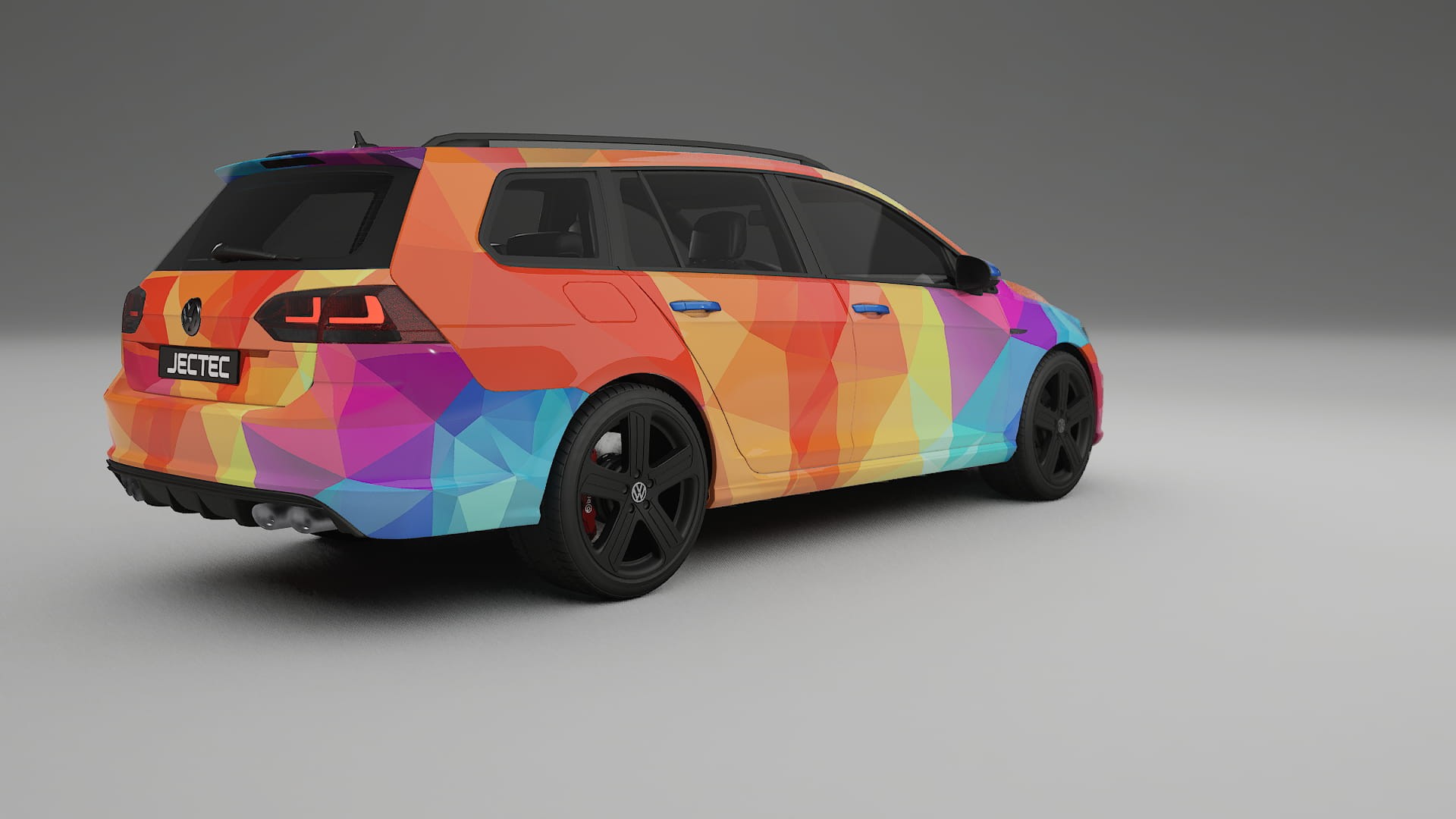 VW Golf Variant Mk7 VECTOR VIBE Designed Wrap PPF Kit – Printable Polyurethane Film