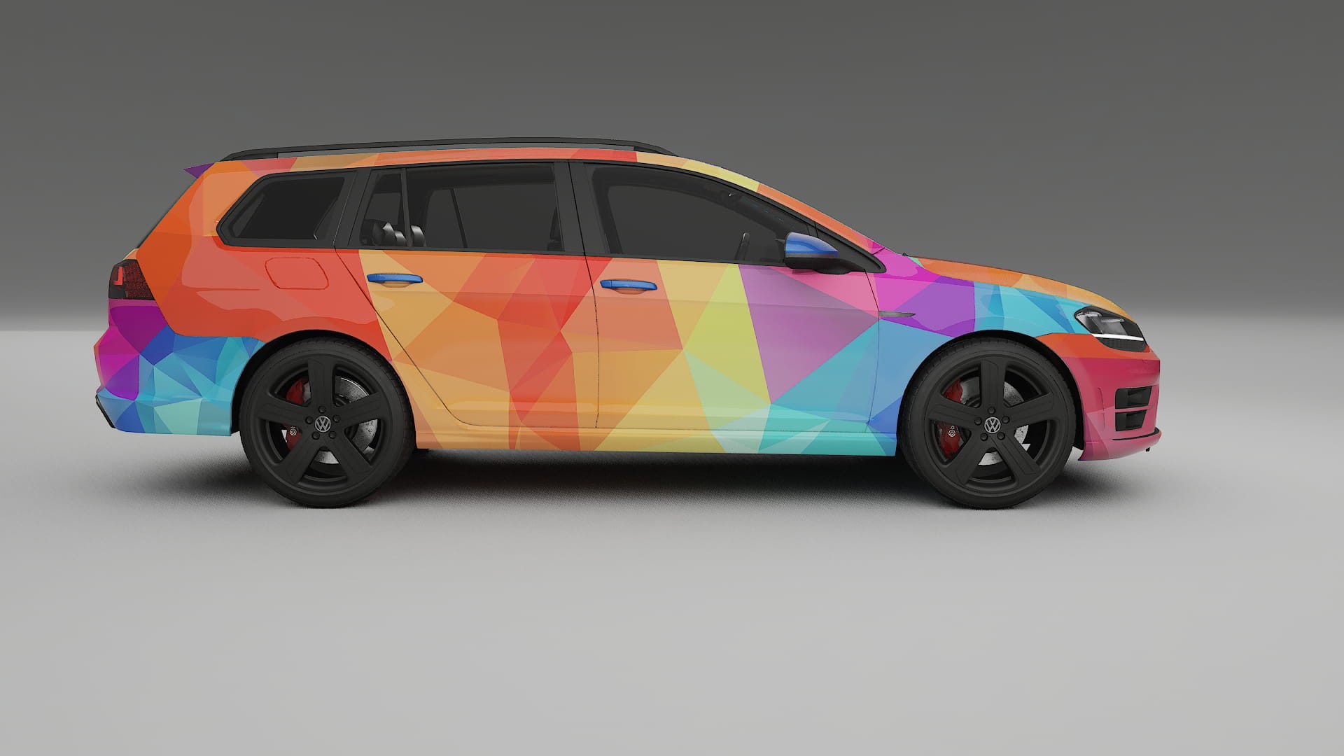 VW Golf Variant Mk7 VECTOR VIBE Designed Wrap PPF Kit – Printable Polyurethane Film