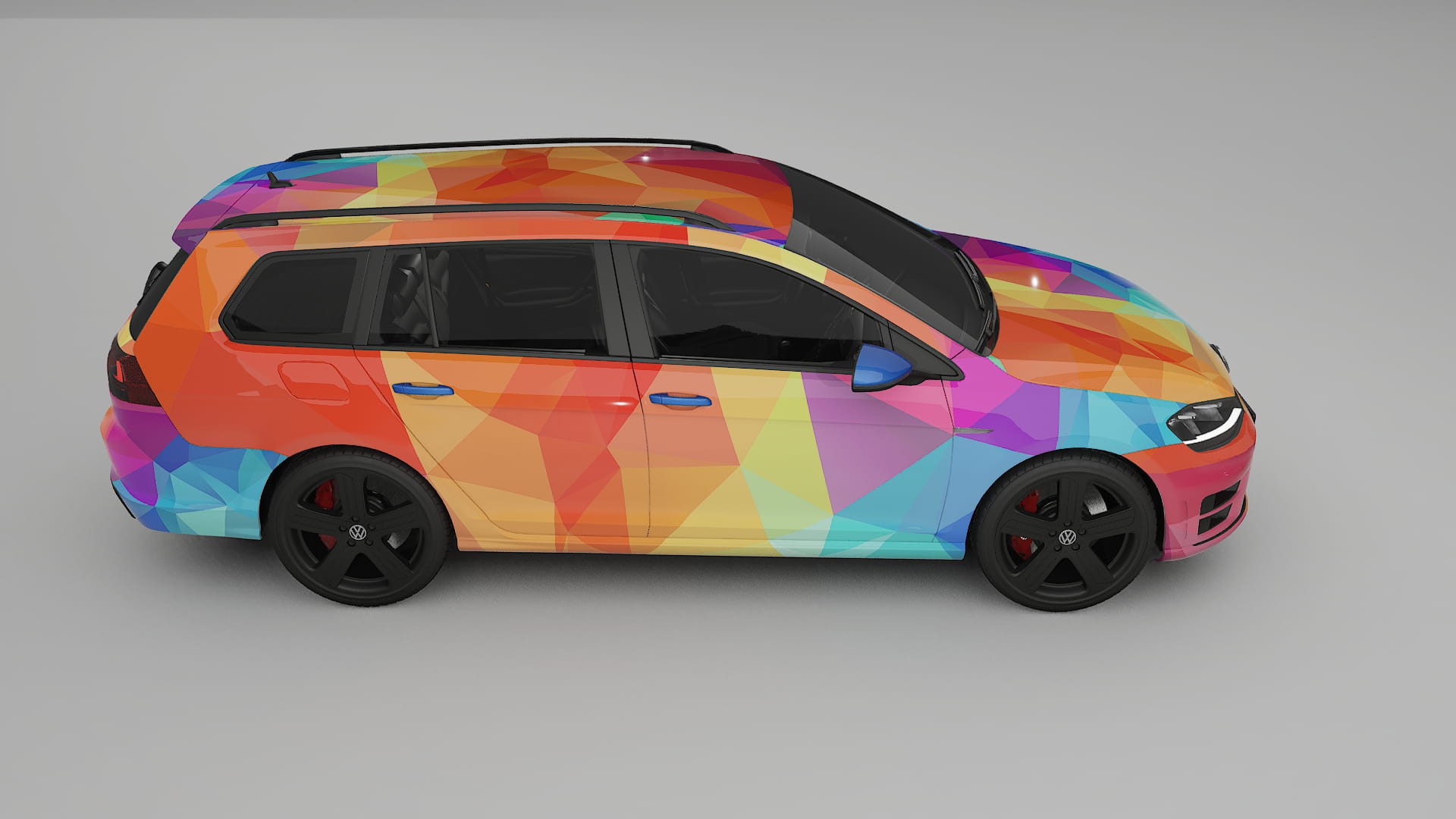 VW Golf Variant Mk7 VECTOR VIBE Designed Wrap PPF Kit – Printable Polyurethane Film