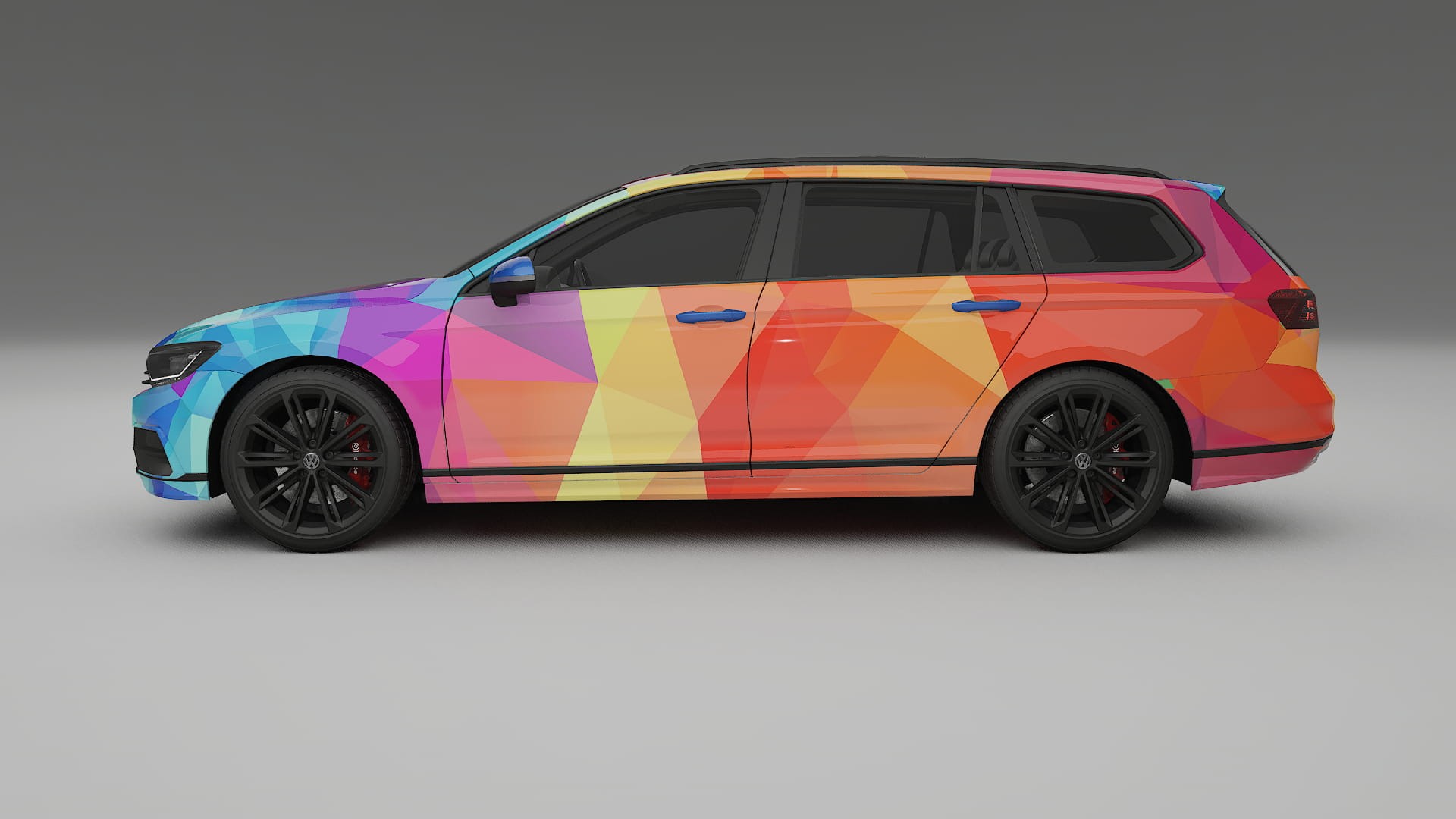 VW Passat VariantR B8 VECTOR VIBE Designed Wrap PPF Kit – Printable Polyurethane Film