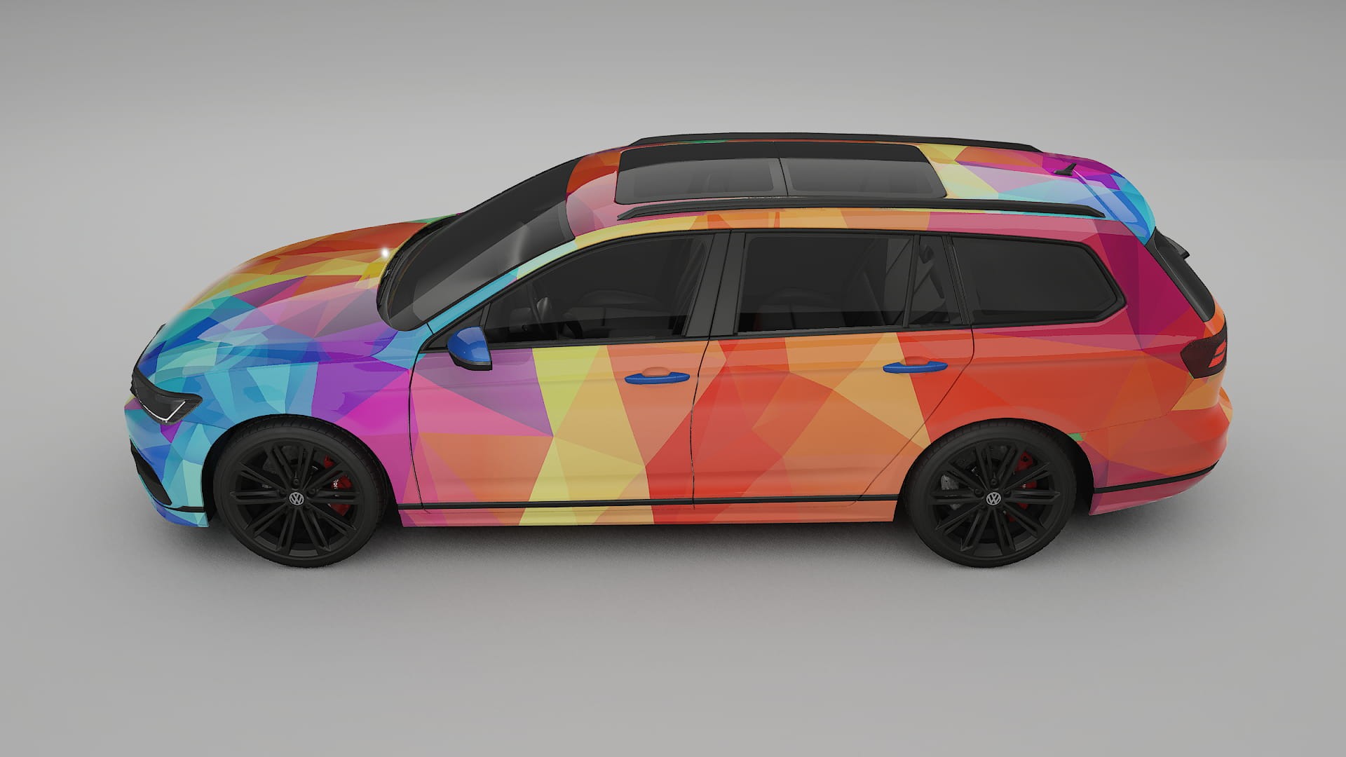 VW Passat VariantR B8 VECTOR VIBE Designed Wrap PPF Kit – Printable Polyurethane Film