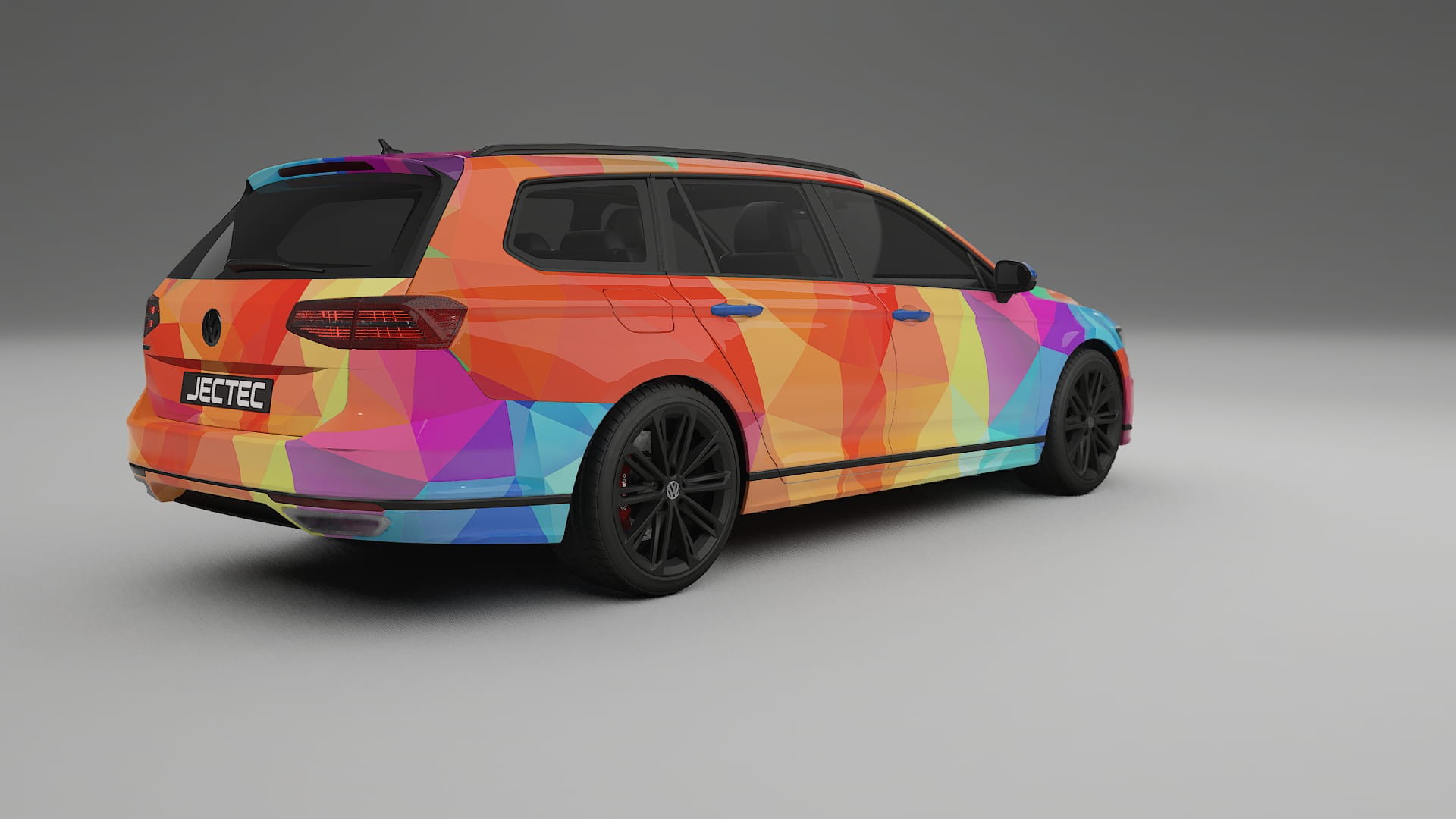 VW Passat VariantR B8 VECTOR VIBE Designed Wrap PPF Kit – Printable Polyurethane Film