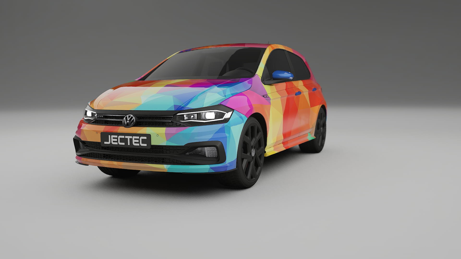VW Polo GTI VI VECTOR VIBE Designed Wrap PPF Kit – Printable Polyurethane Film