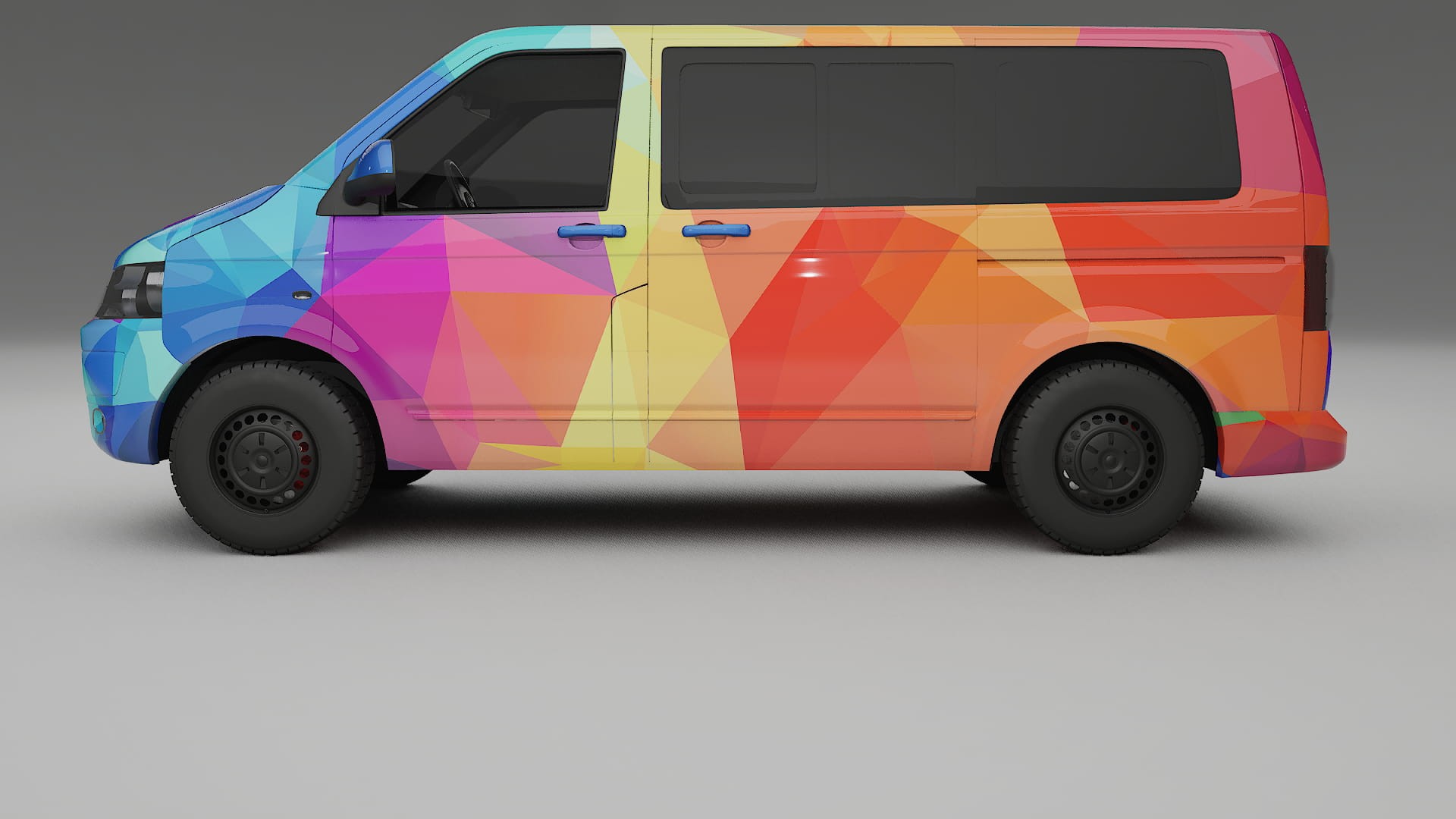 VW Transporter T5 Caravelle VECTOR VIBE Designed Wrap PPF Kit – Printable Polyurethane Film
