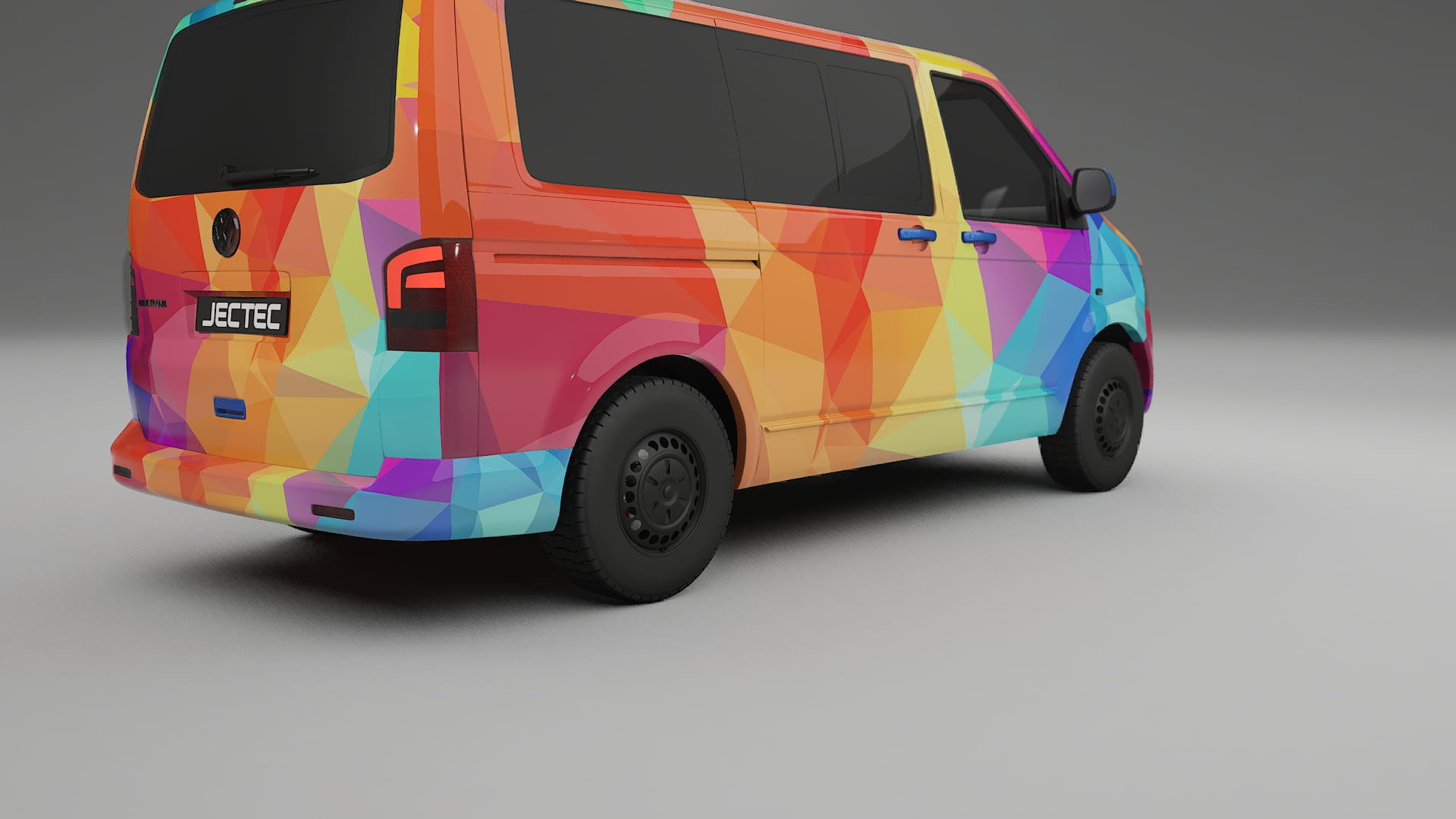 VW Transporter T5 Caravelle VECTOR VIBE Designed Wrap PPF Kit – Printable Polyurethane Film