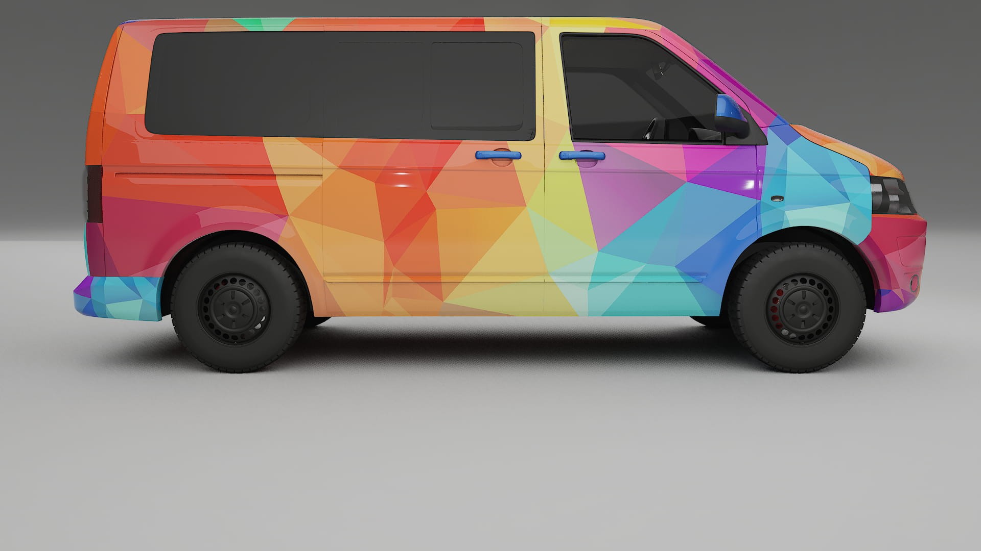 VW Transporter T5 Caravelle VECTOR VIBE Designed Wrap PPF Kit – Printable Polyurethane Film