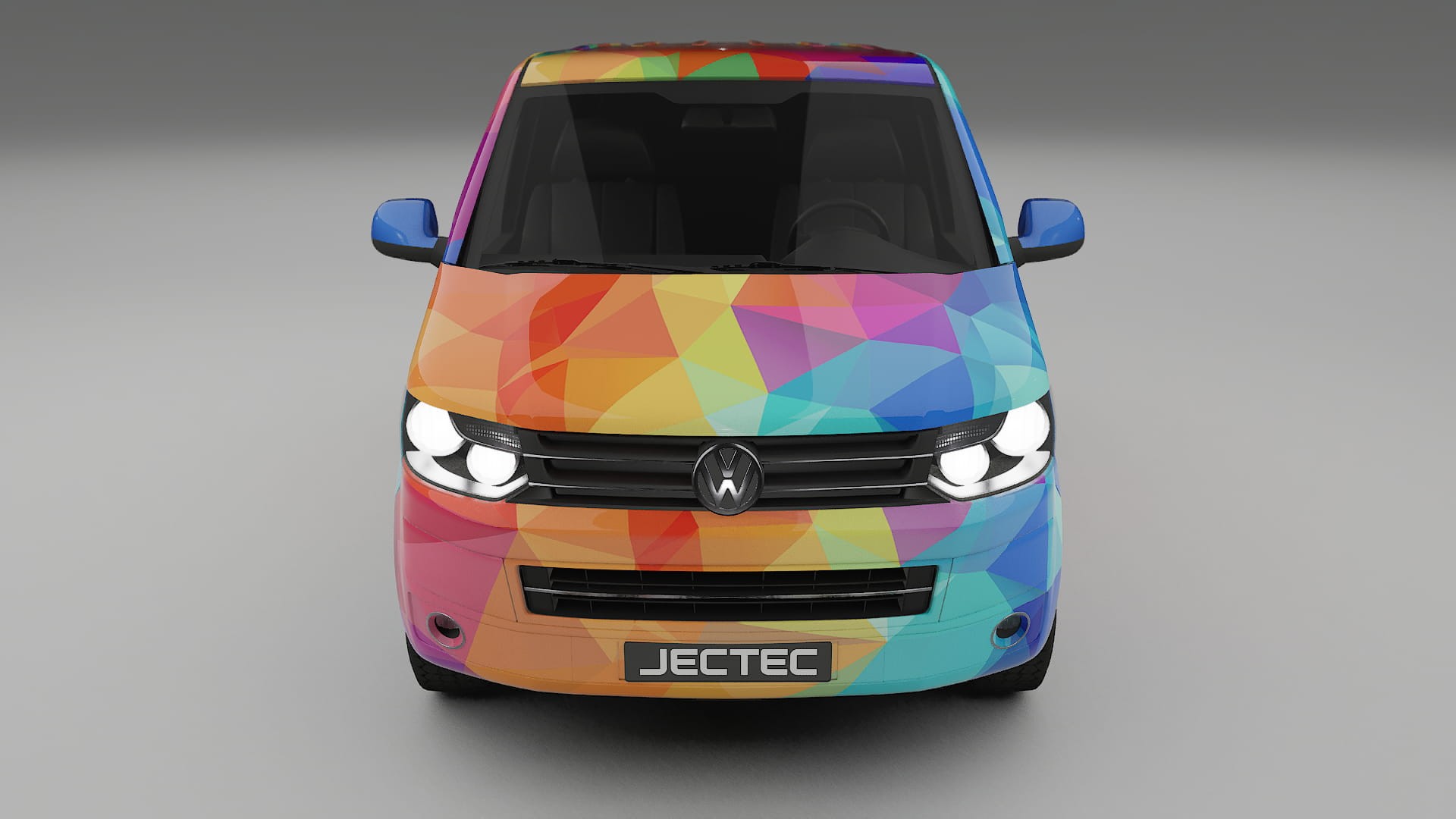 VW Transporter T5 Caravelle VECTOR VIBE Designed Wrap PPF Kit – Printable Polyurethane Film