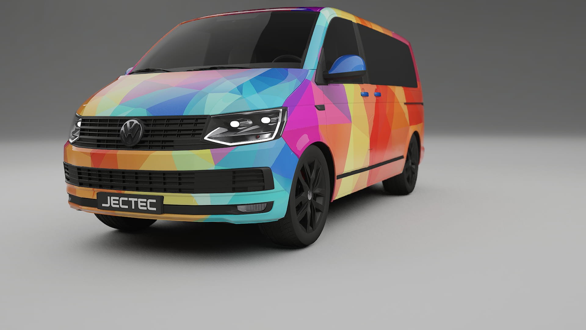 VW Transporter T6 Multivan VECTOR VIBE Designed Wrap PPF Kit – Printable Polyurethane Film