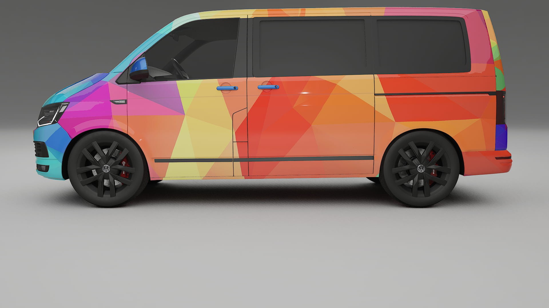 VW Transporter T6 Multivan VECTOR VIBE Designed Wrap PPF Kit – Printable Polyurethane Film