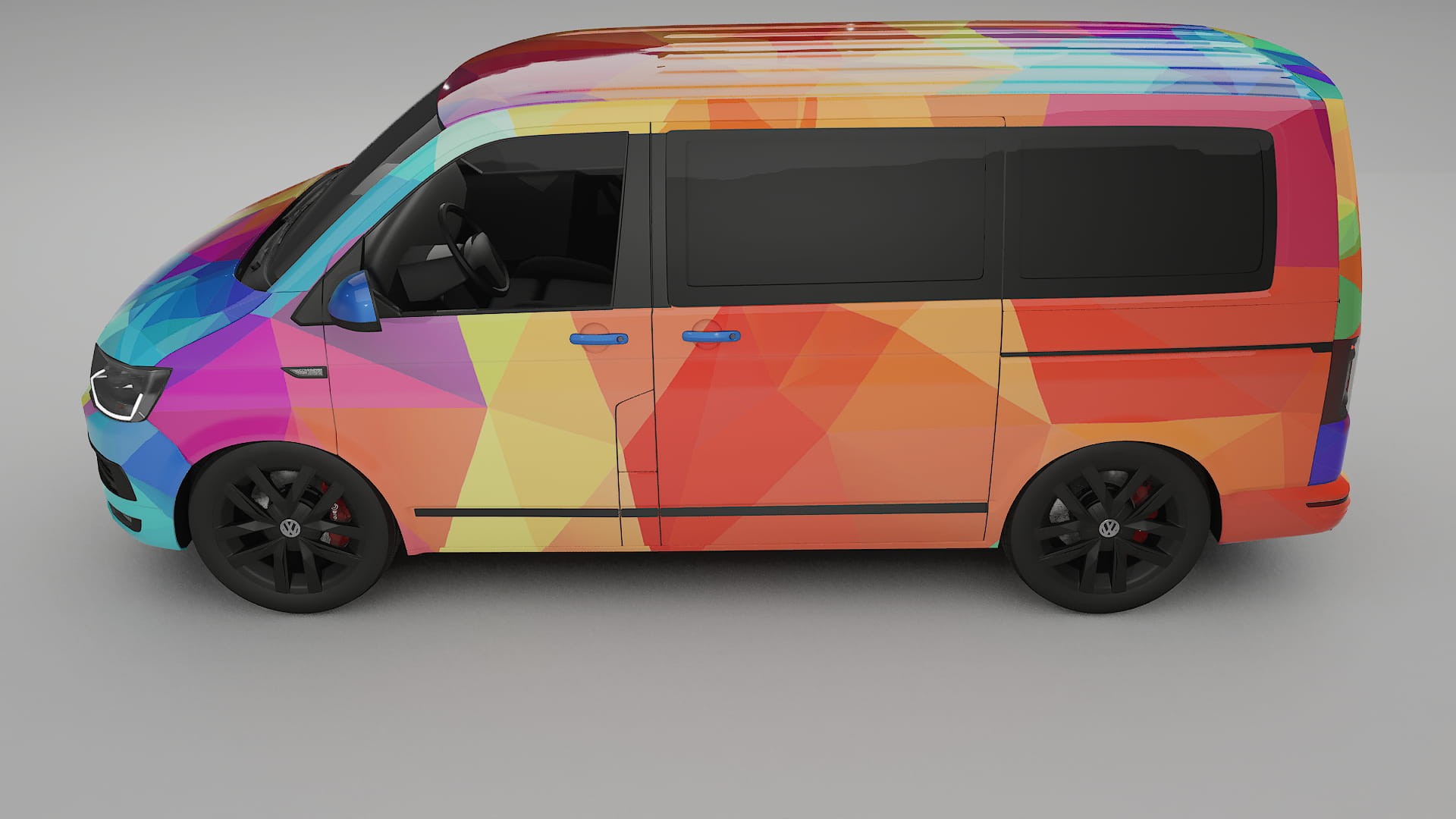 VW Transporter T6 Multivan VECTOR VIBE Designed Wrap PPF Kit – Printable Polyurethane Film
