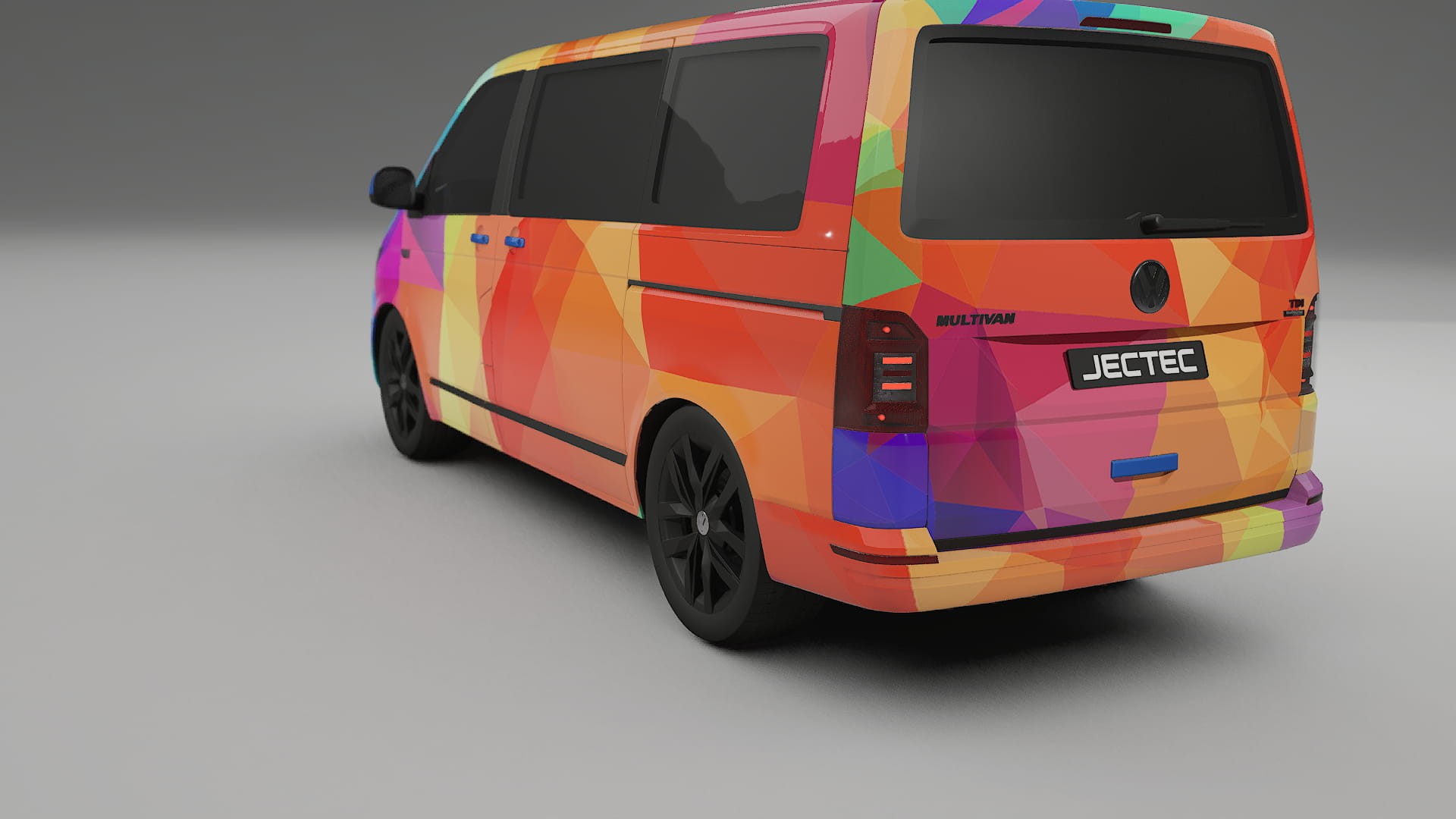 VW Transporter T6 Multivan VECTOR VIBE Designed Wrap PPF Kit – Printable Polyurethane Film