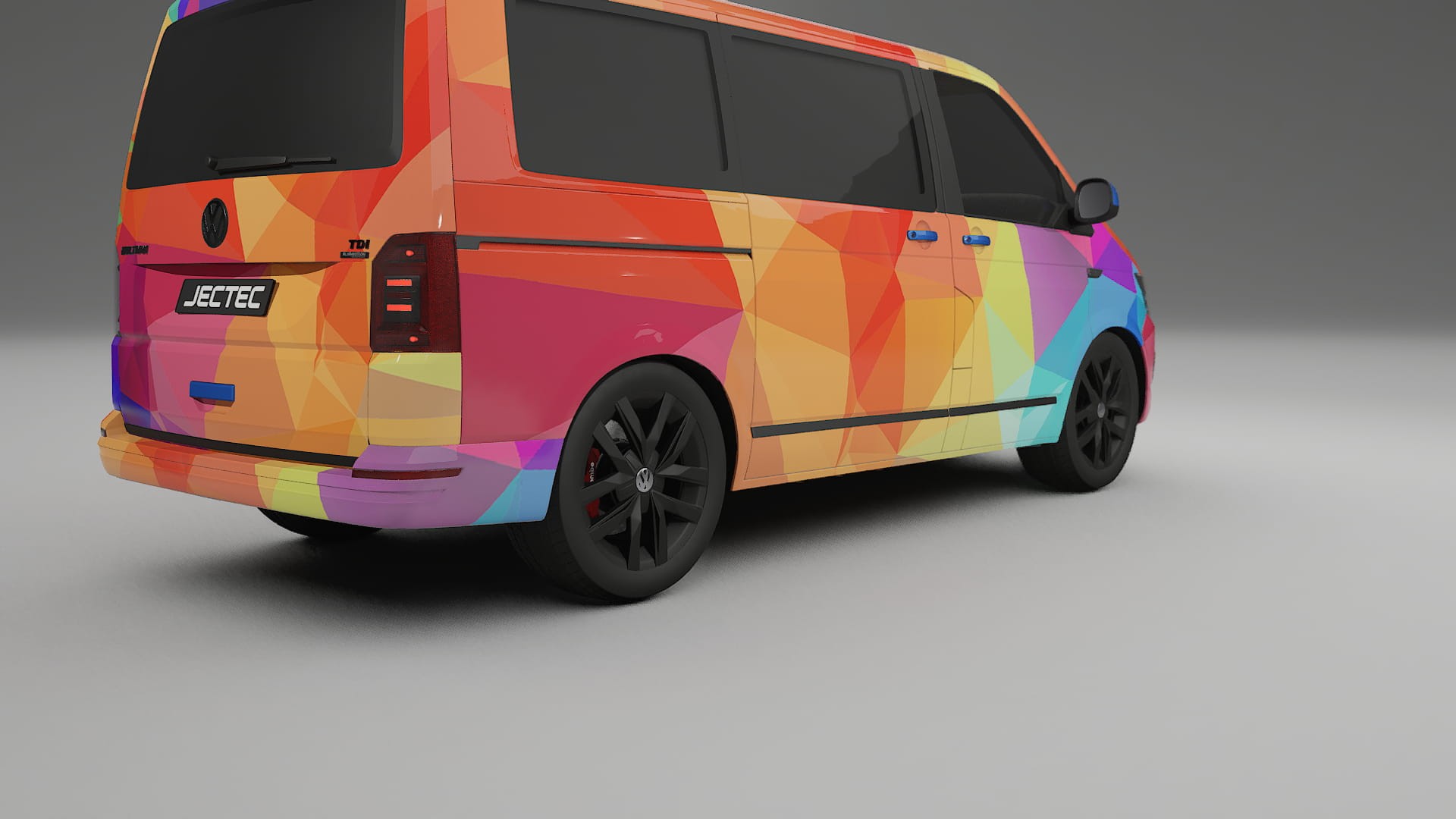 VW Transporter T6 Multivan VECTOR VIBE Designed Wrap PPF Kit – Printable Polyurethane Film
